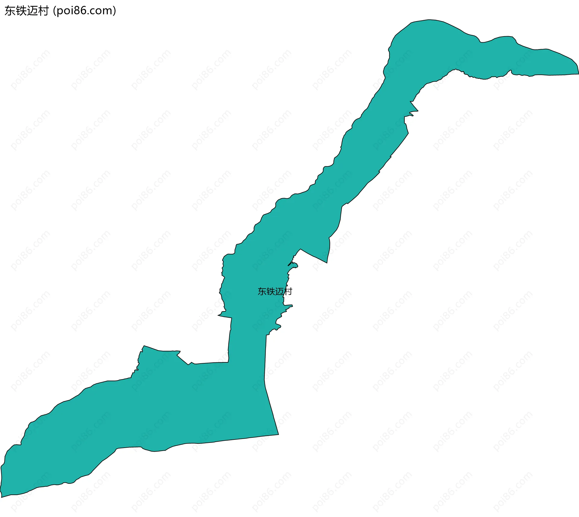 东铁迈村边界地图