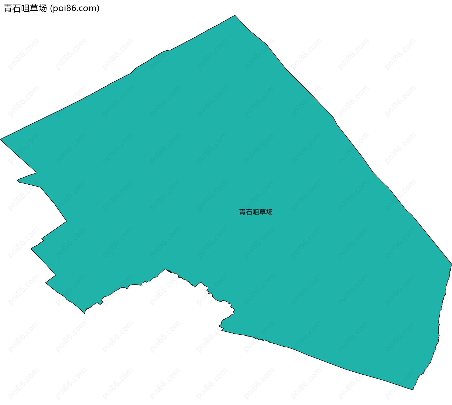 青石咀草场边界地图