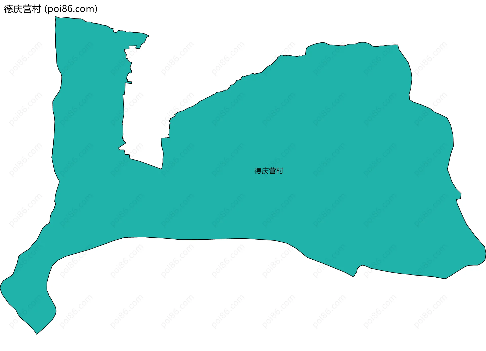 德庆营村边界地图