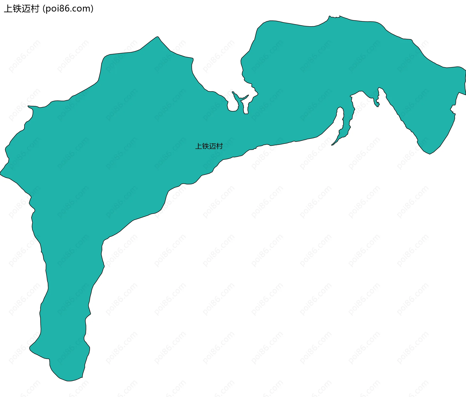 上铁迈村边界地图