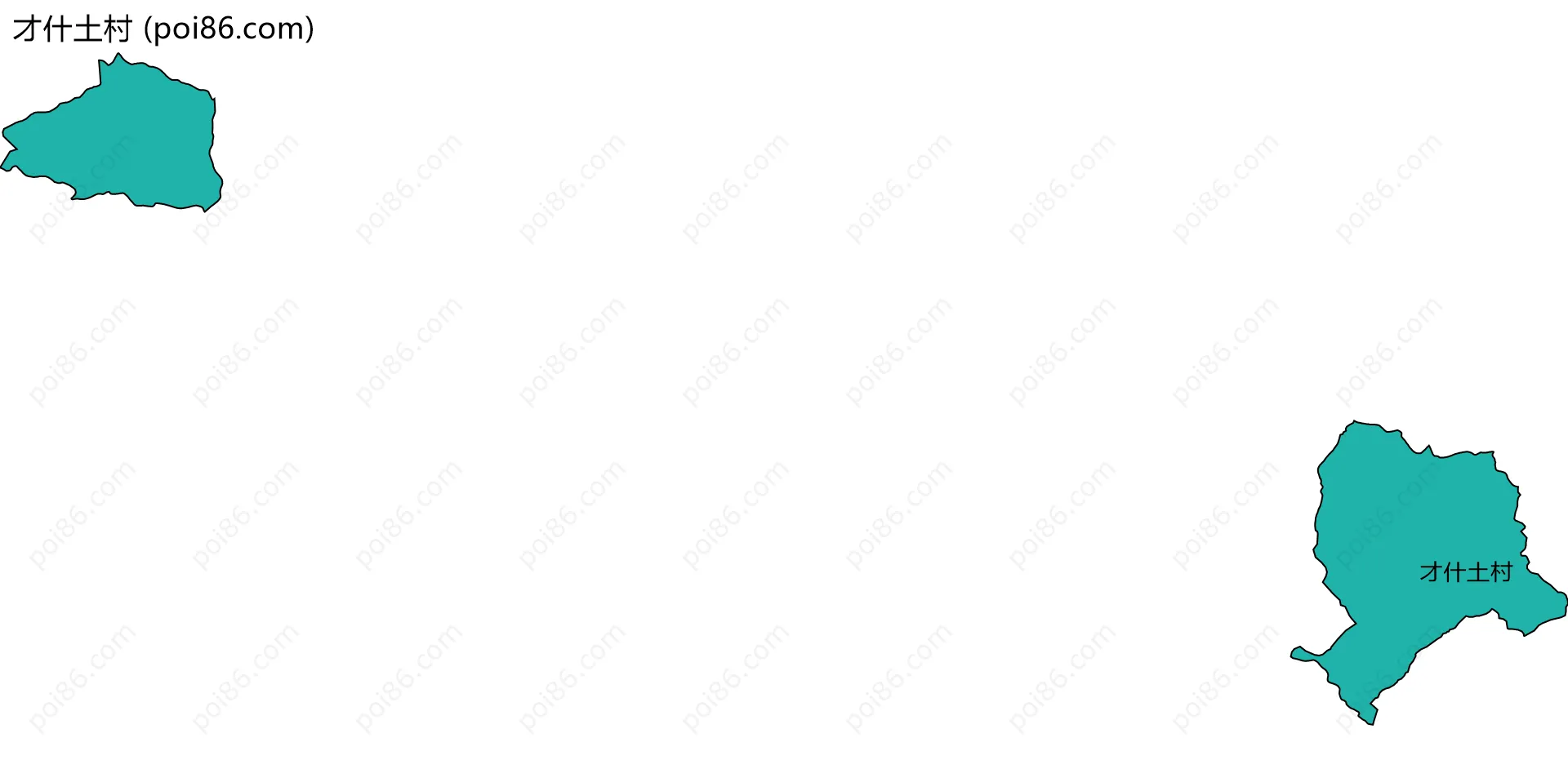 才什土村边界地图