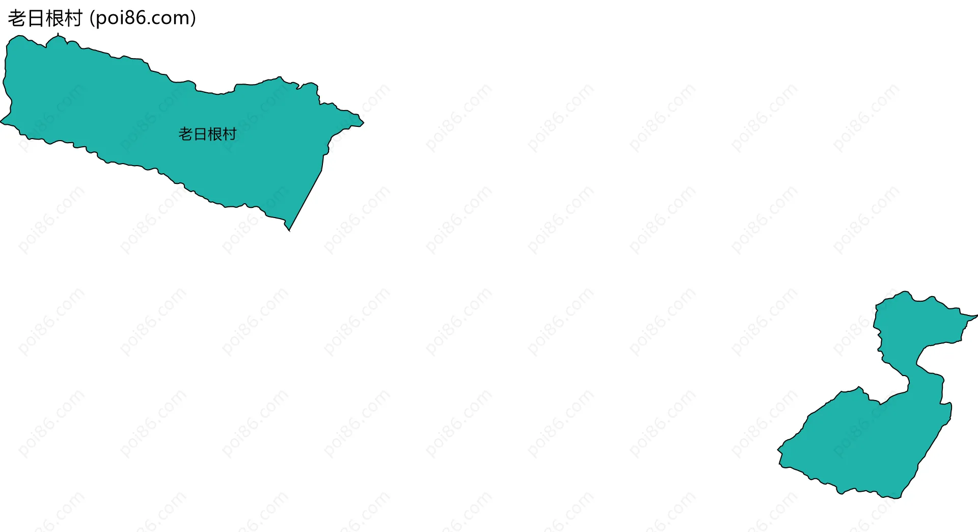 老日根村边界地图