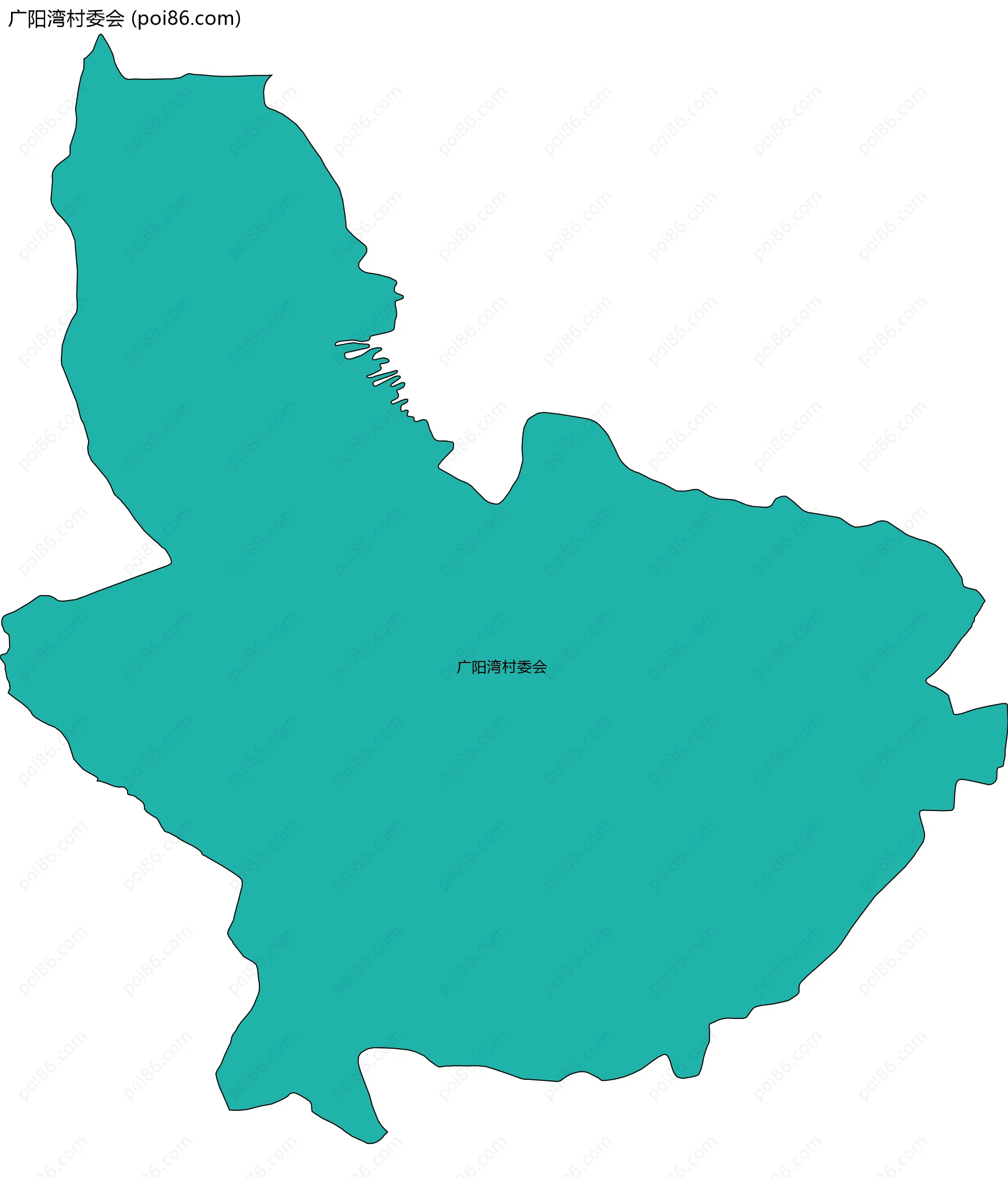 广阳湾村委会边界地图