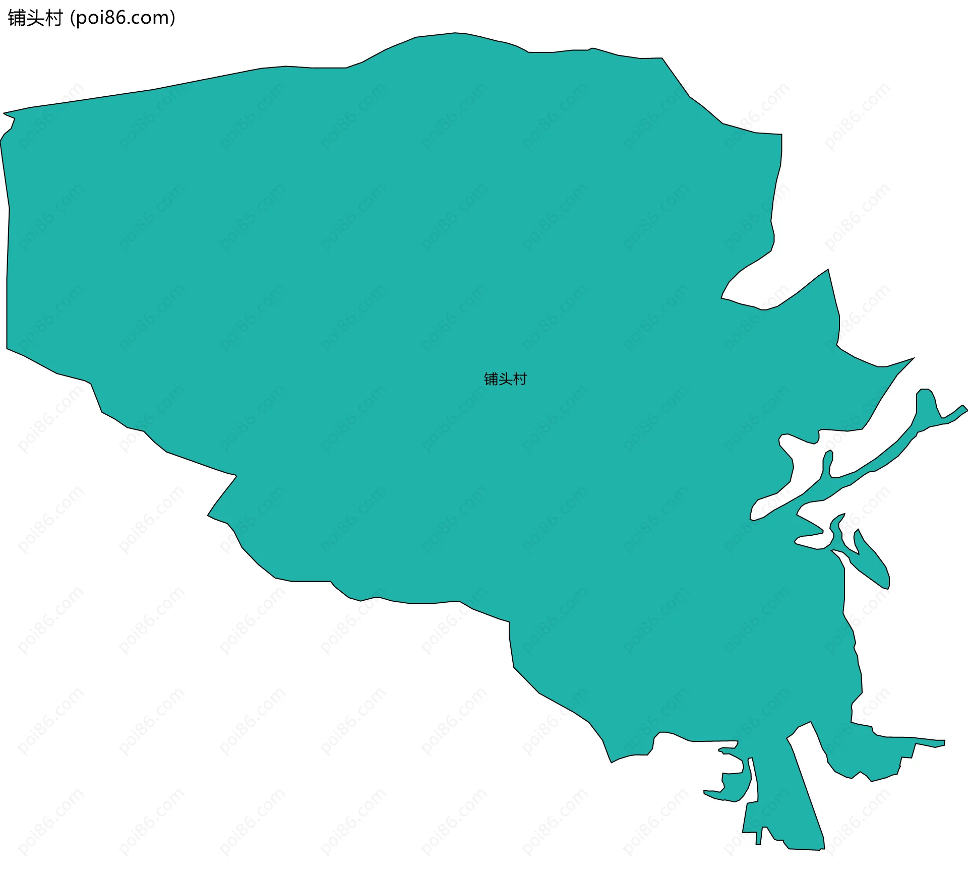 铺头村边界地图