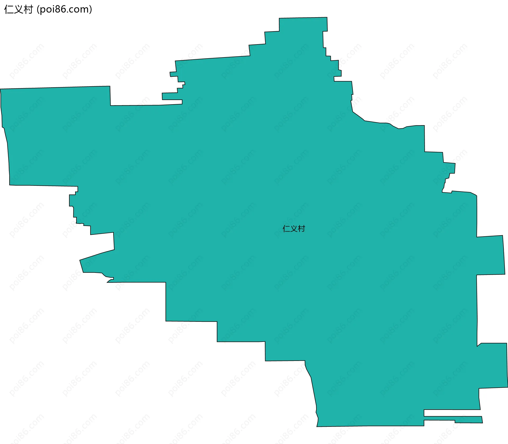 仁义村边界地图