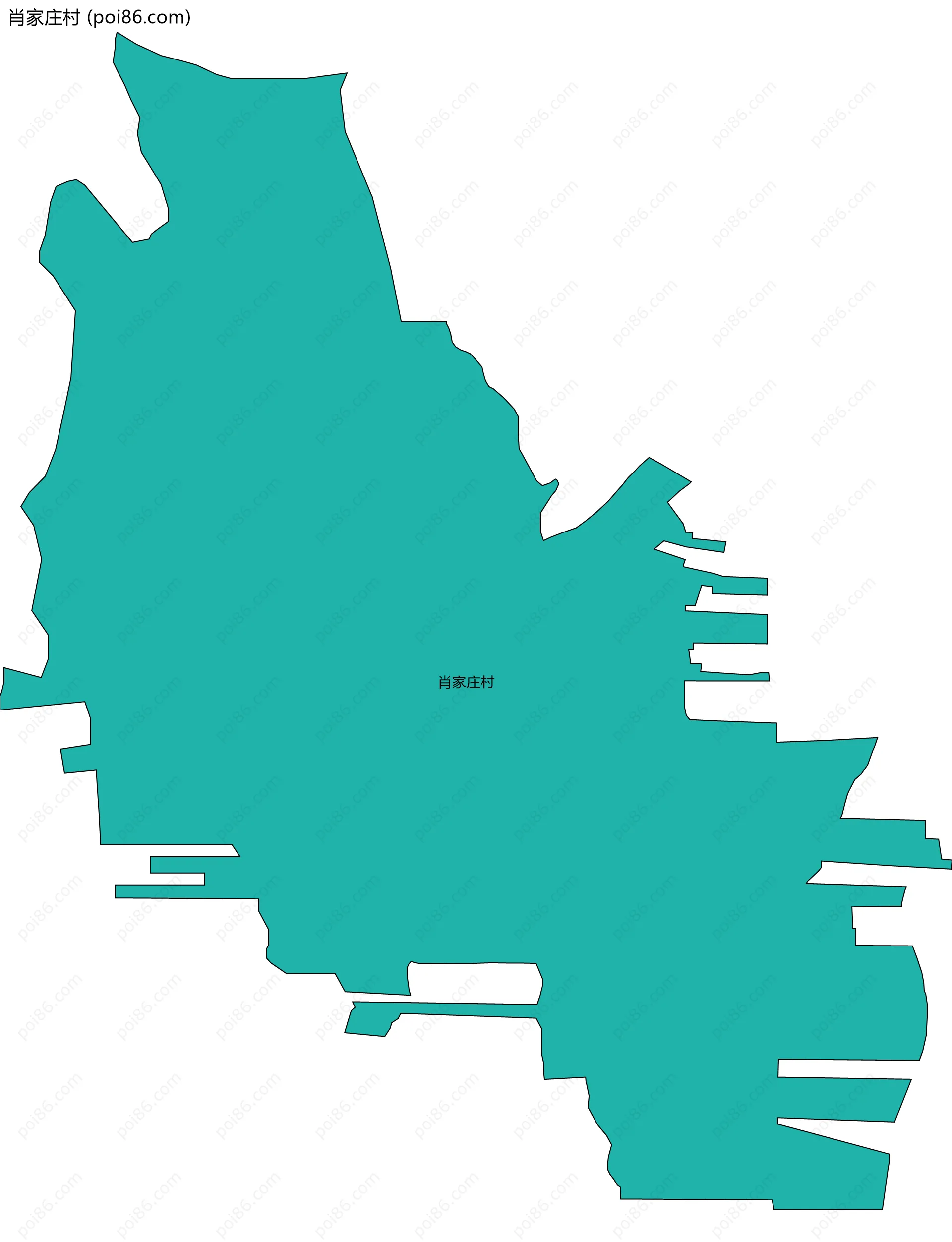 肖家庄村边界地图