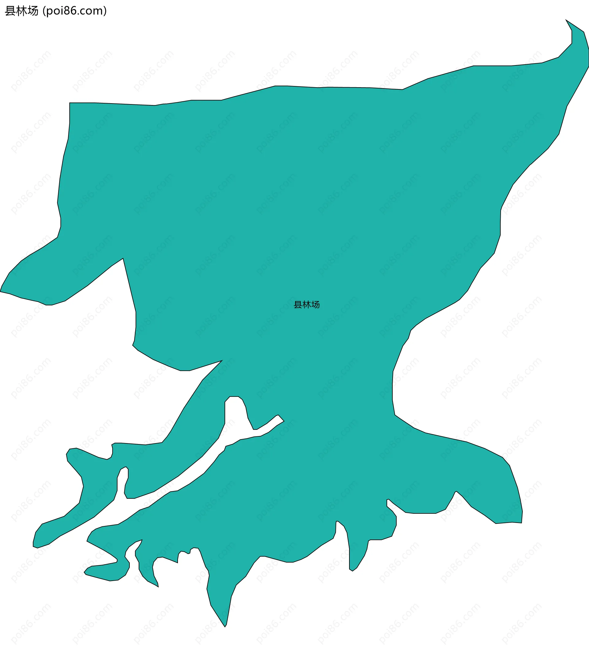 县林场边界地图