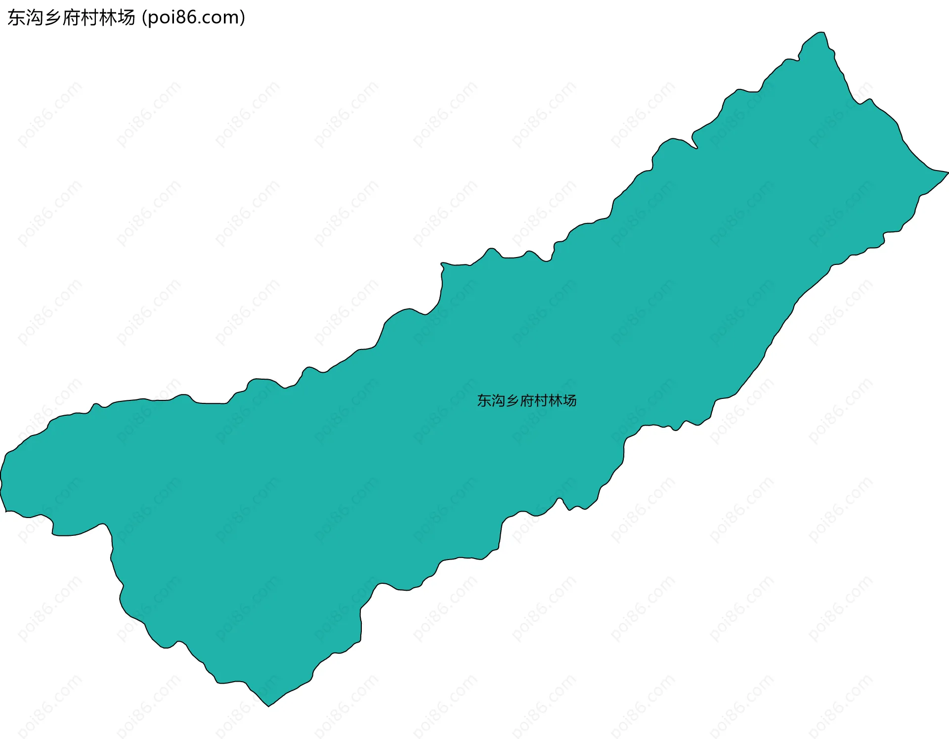 东沟乡府村林场边界地图
