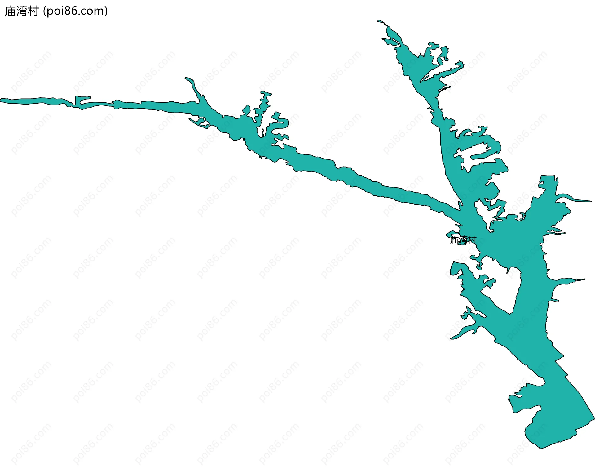 庙湾村边界地图