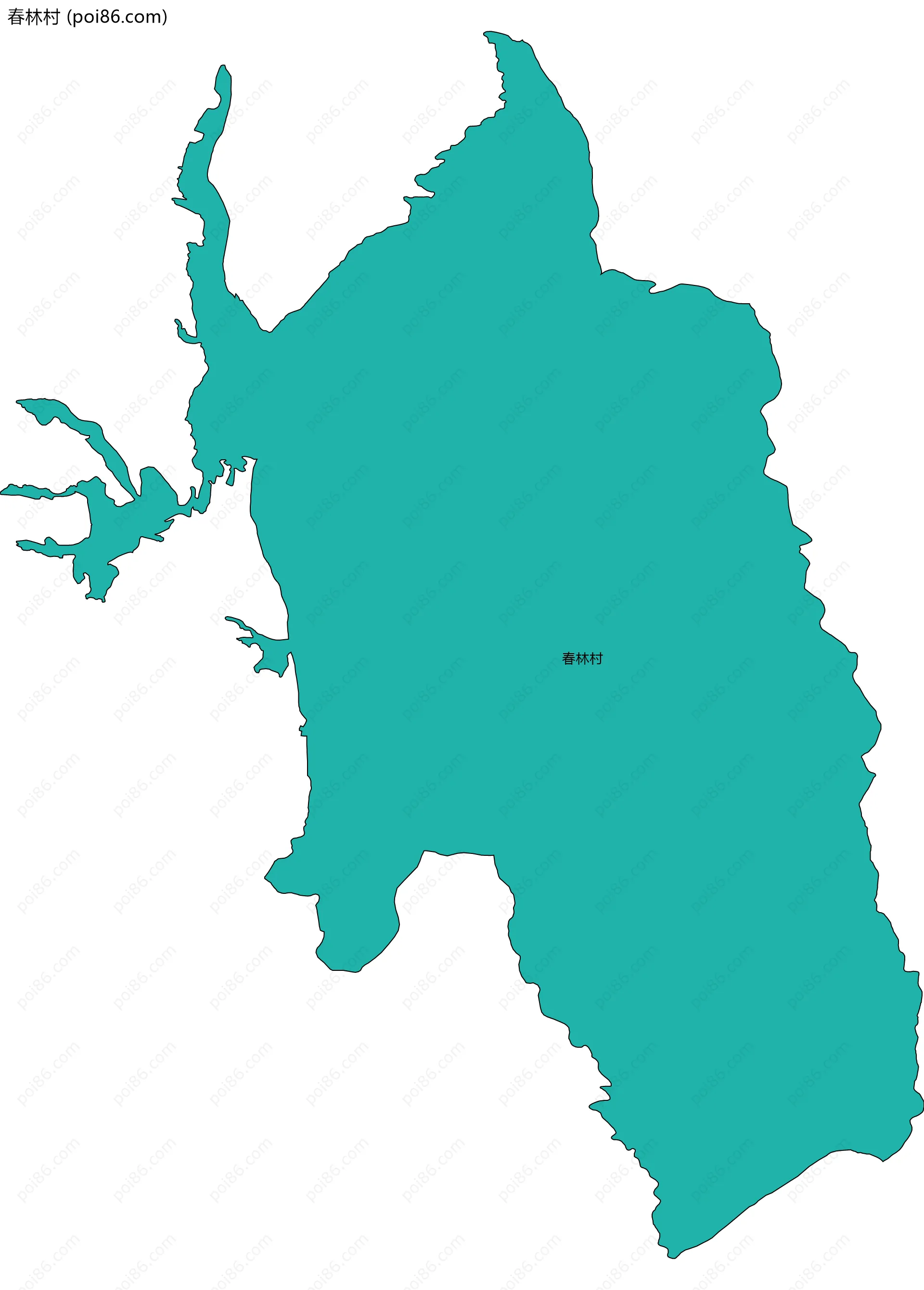 春林村边界地图