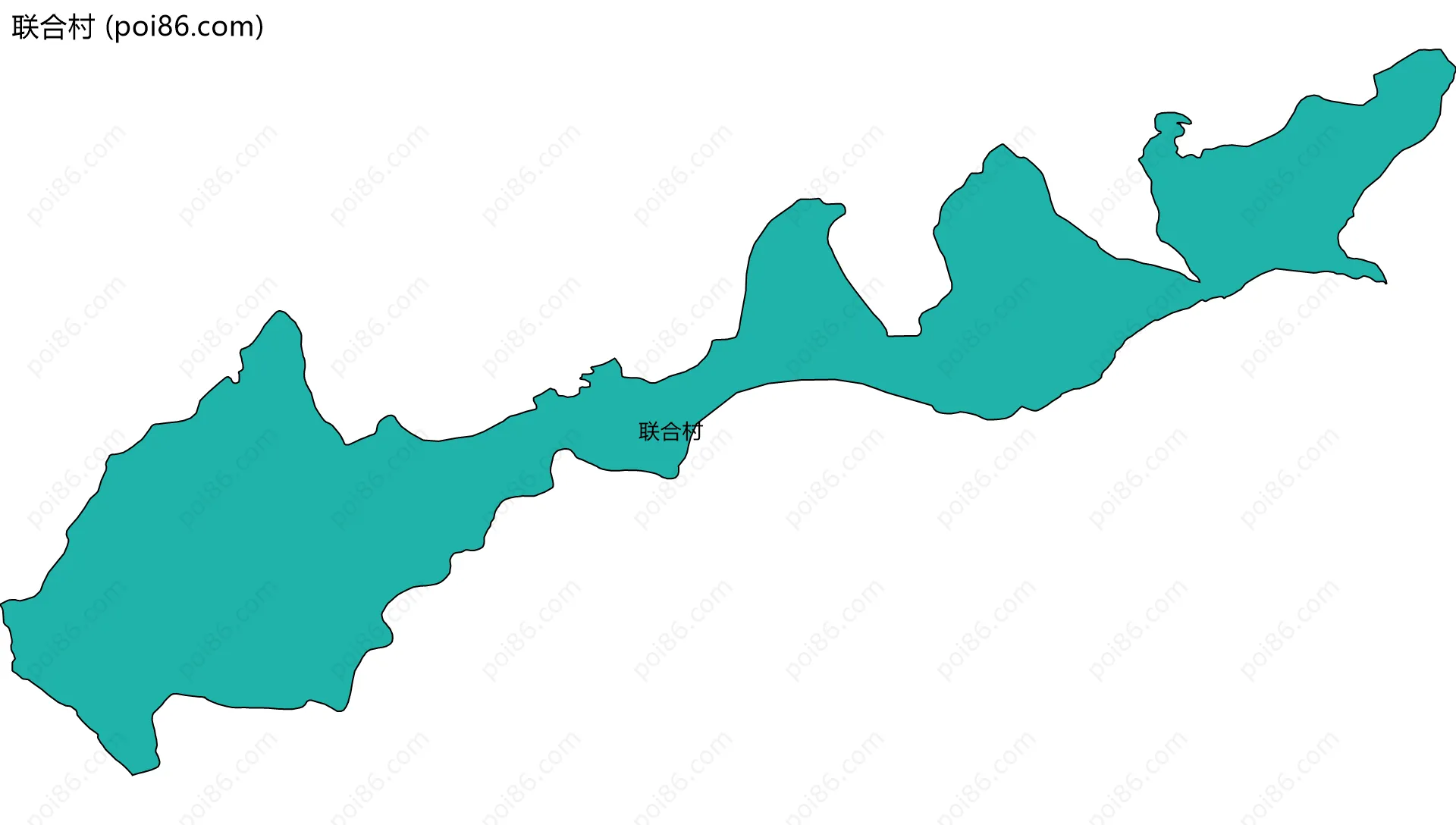 联合村边界地图