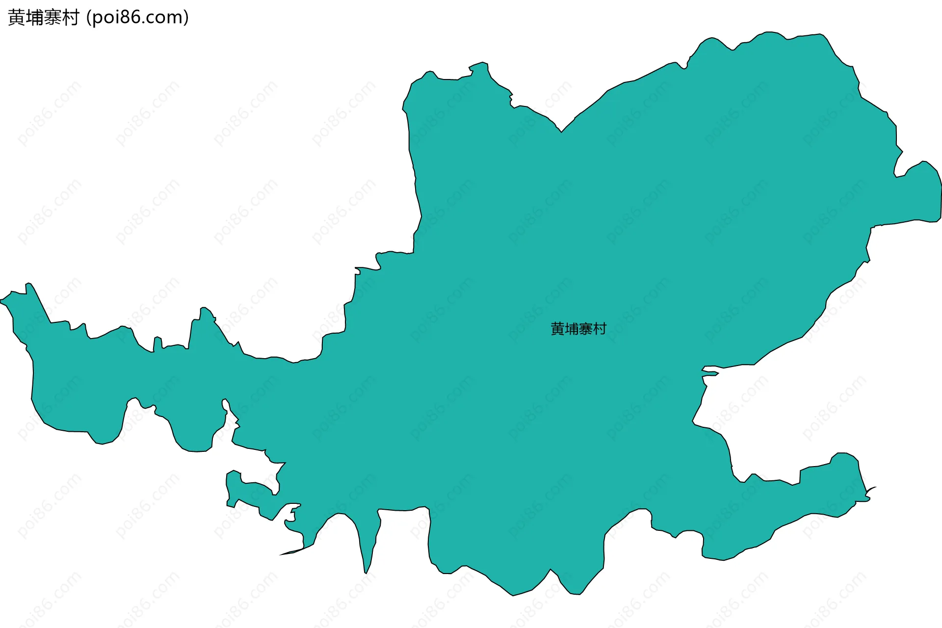 黄埔寨村边界地图