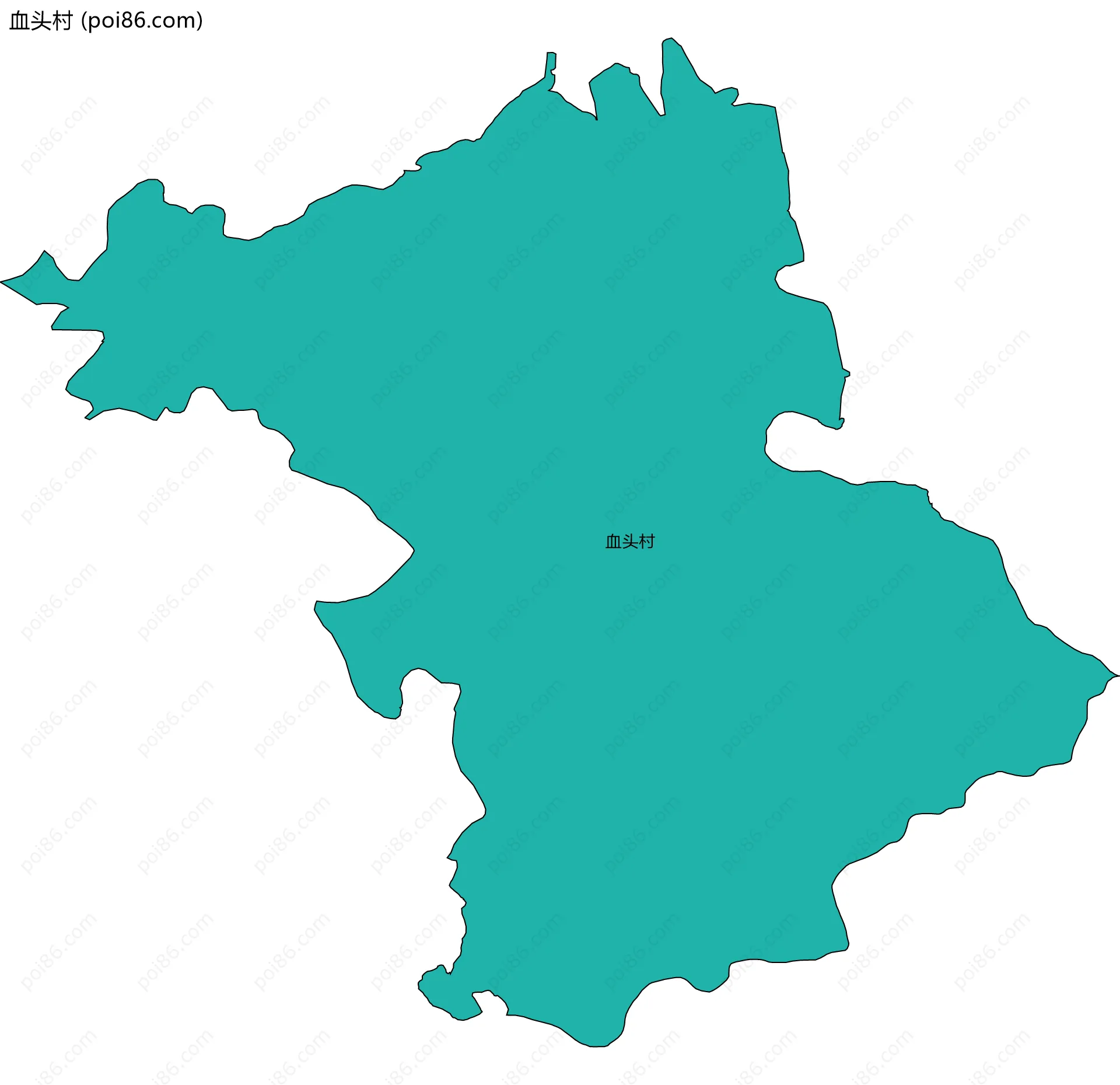 血头村边界地图
