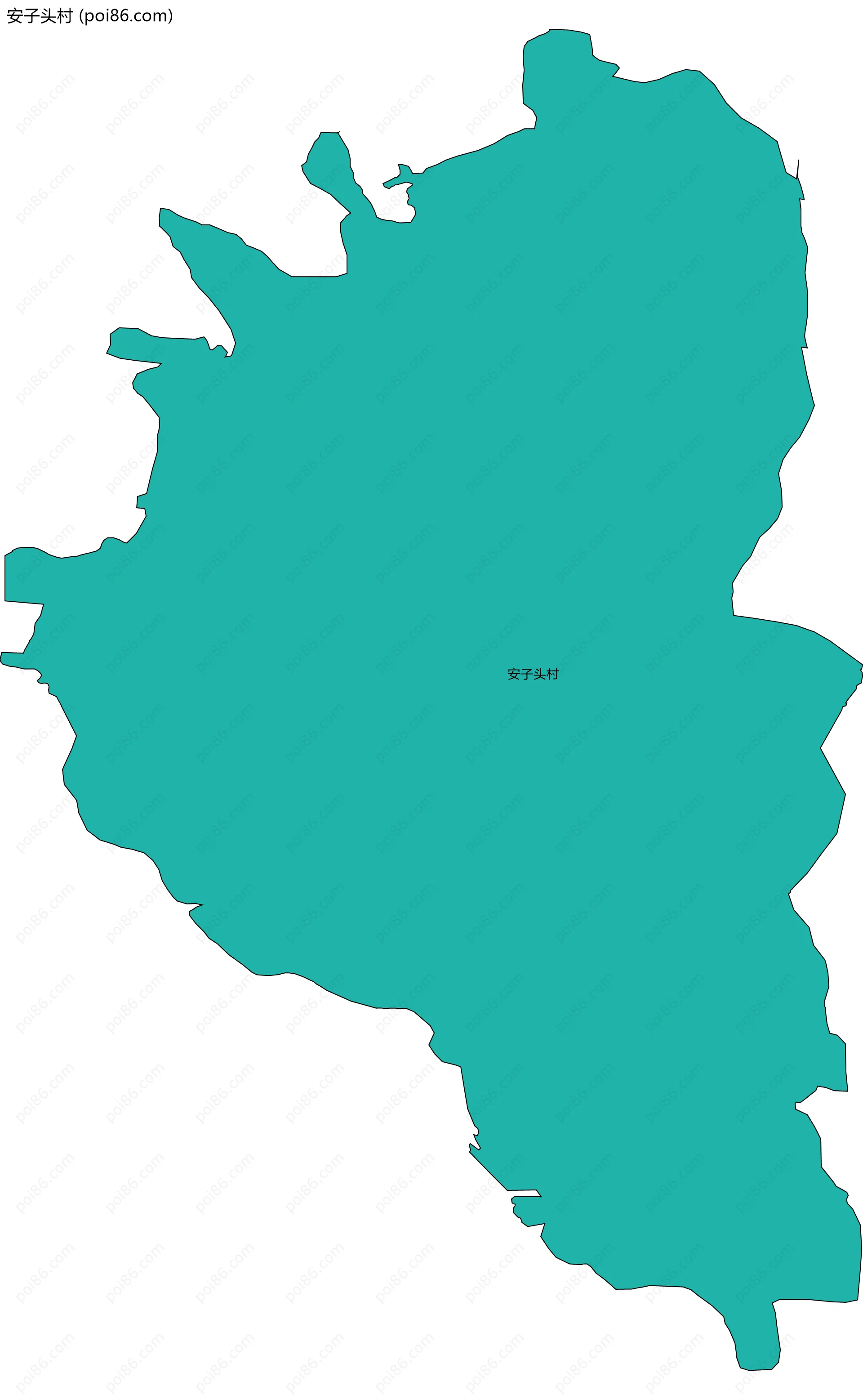 安子头村边界地图