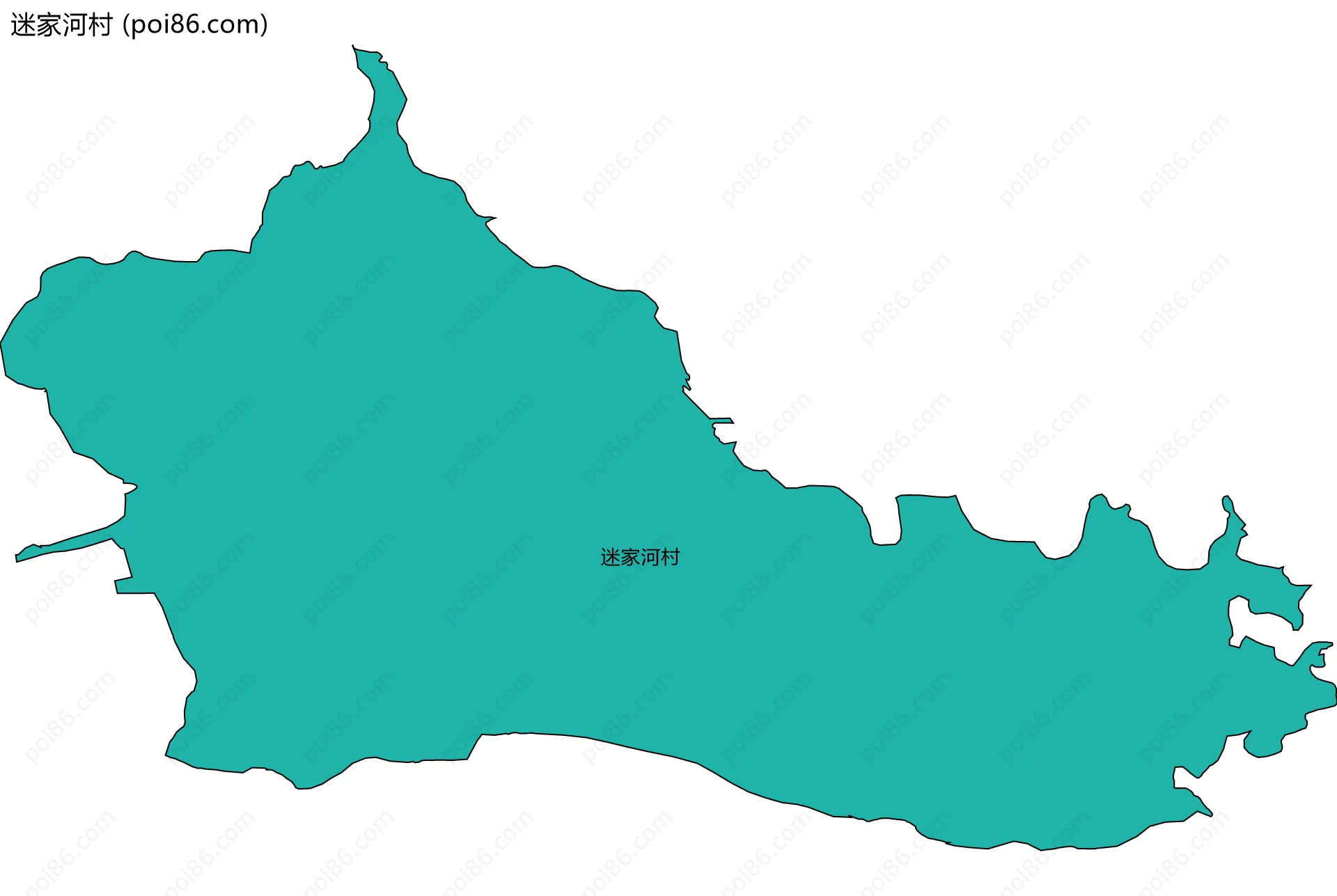 迷家河村边界地图