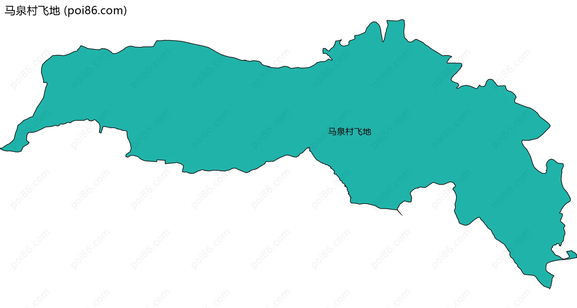 马泉村飞地边界地图