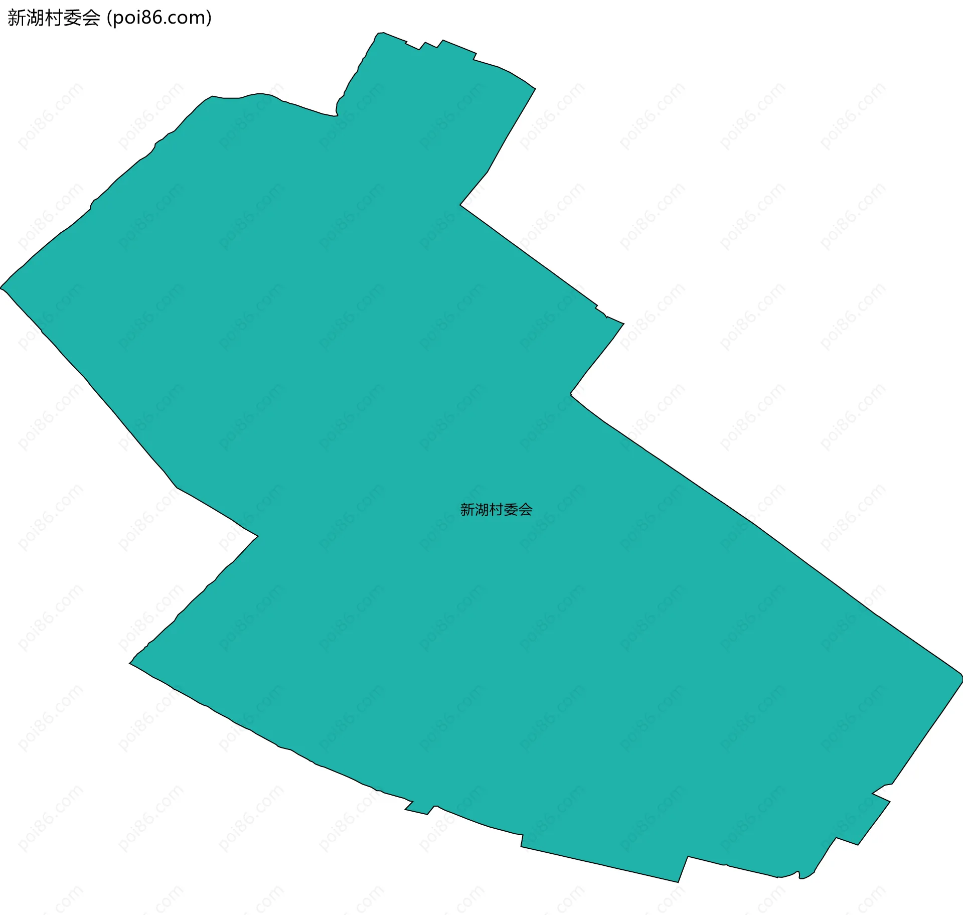 新湖村委会边界地图