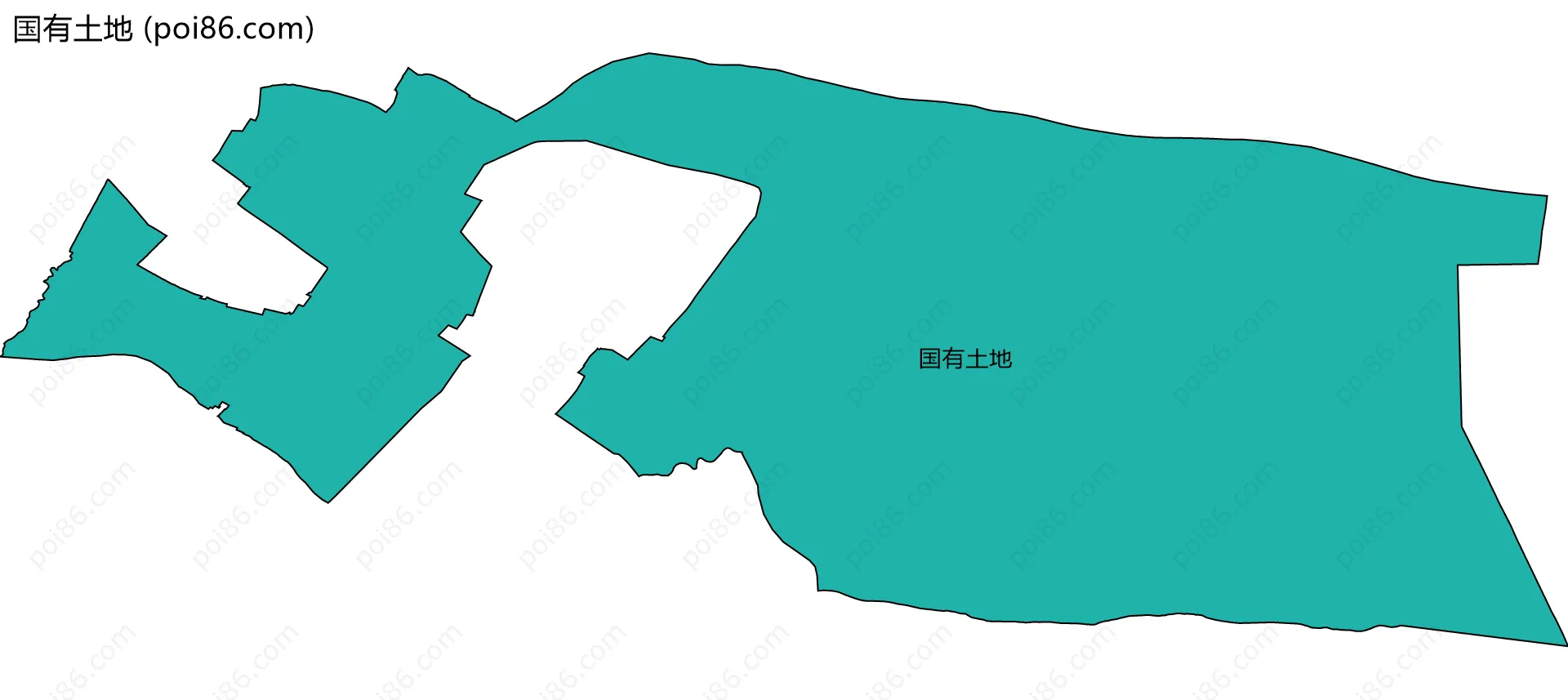 国有土地边界地图