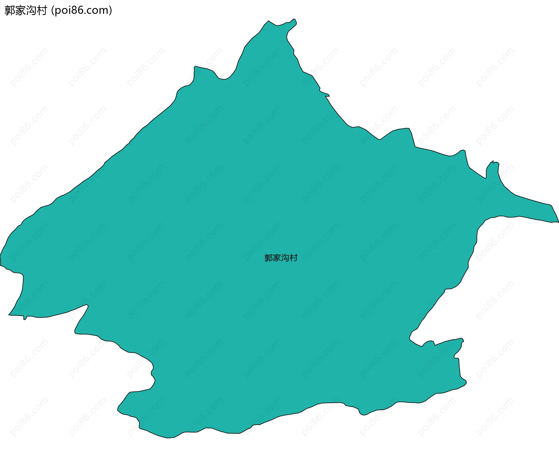 郭家沟村边界地图