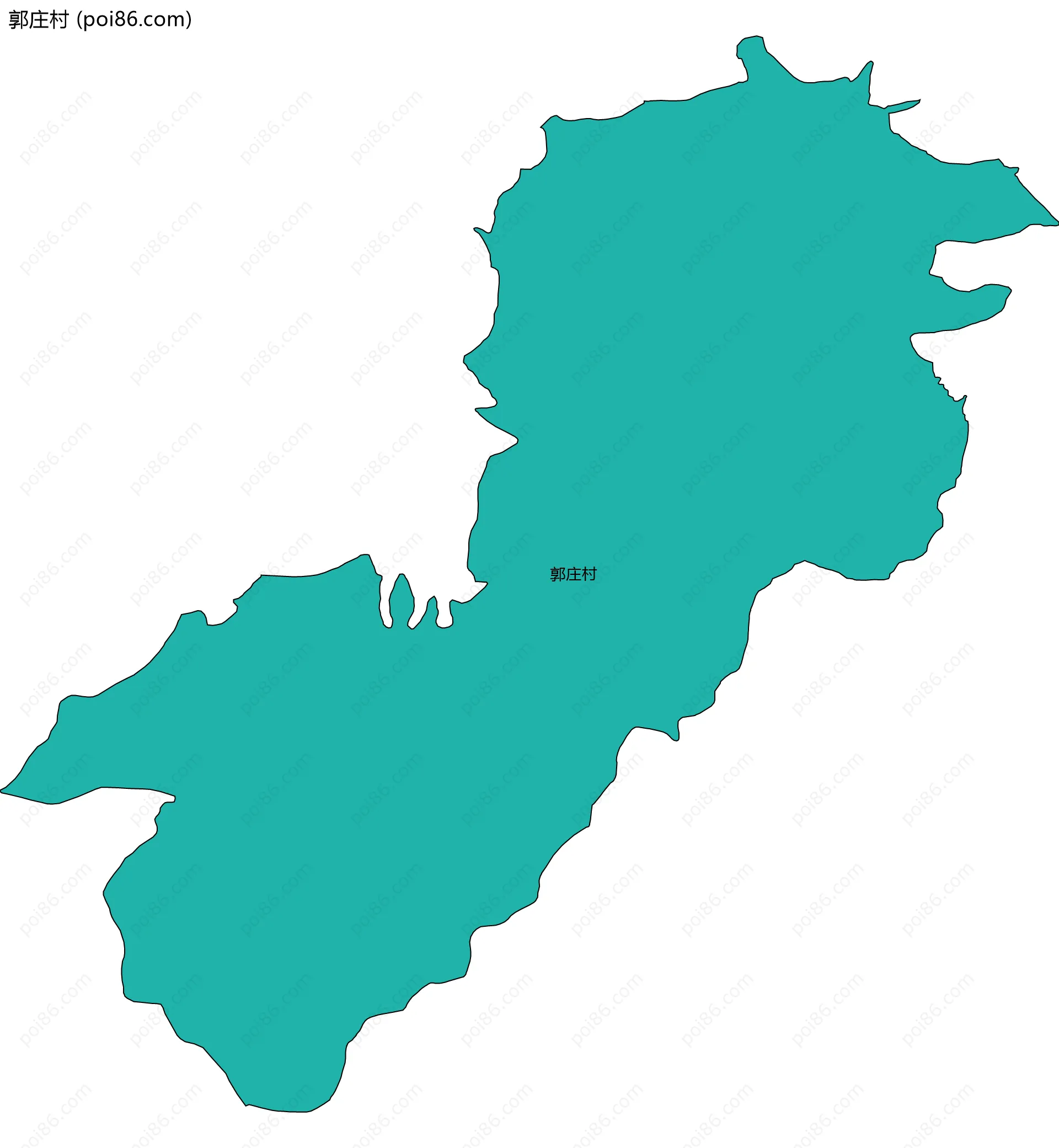 郭庄村边界地图