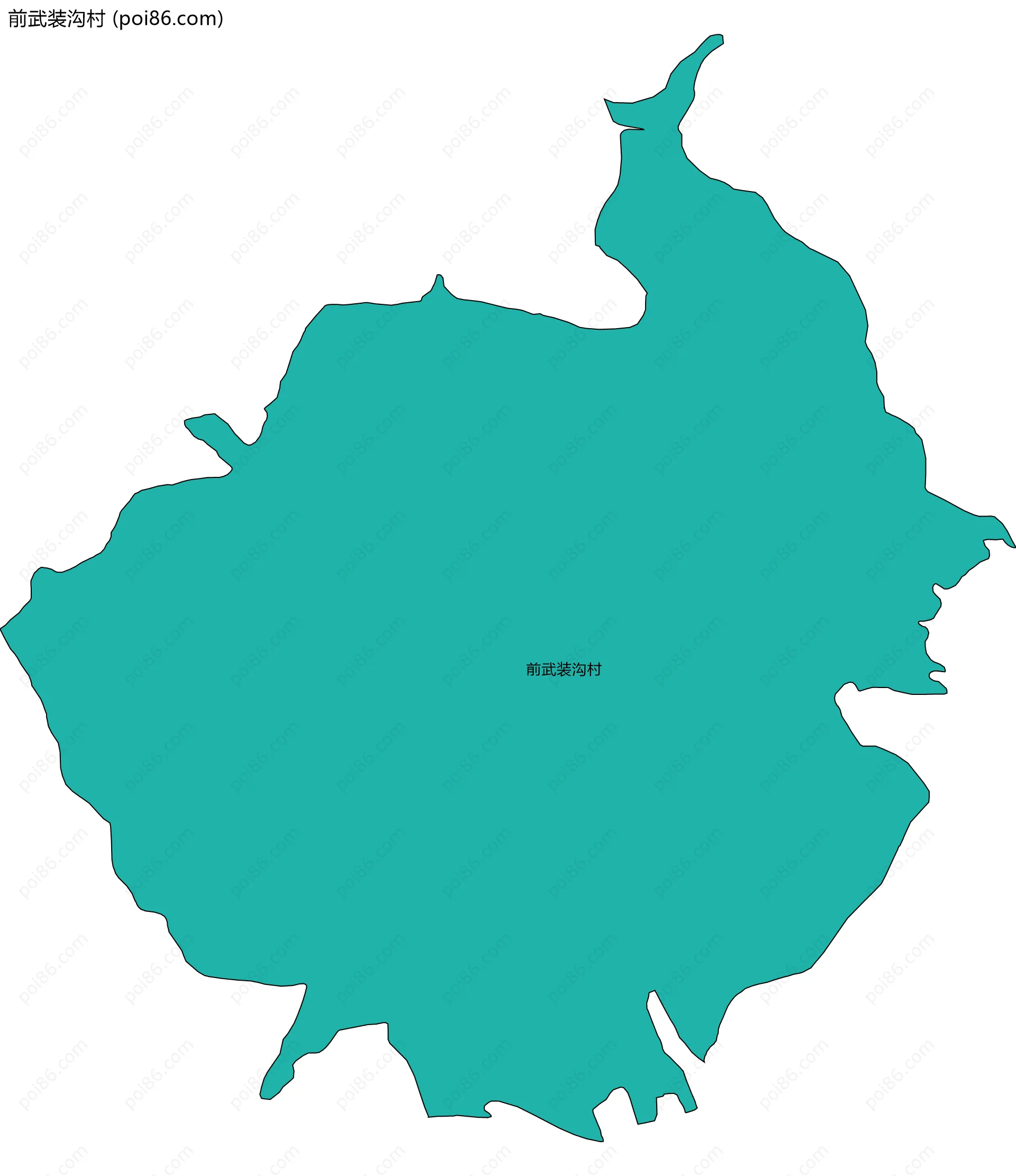 前武装沟村边界地图