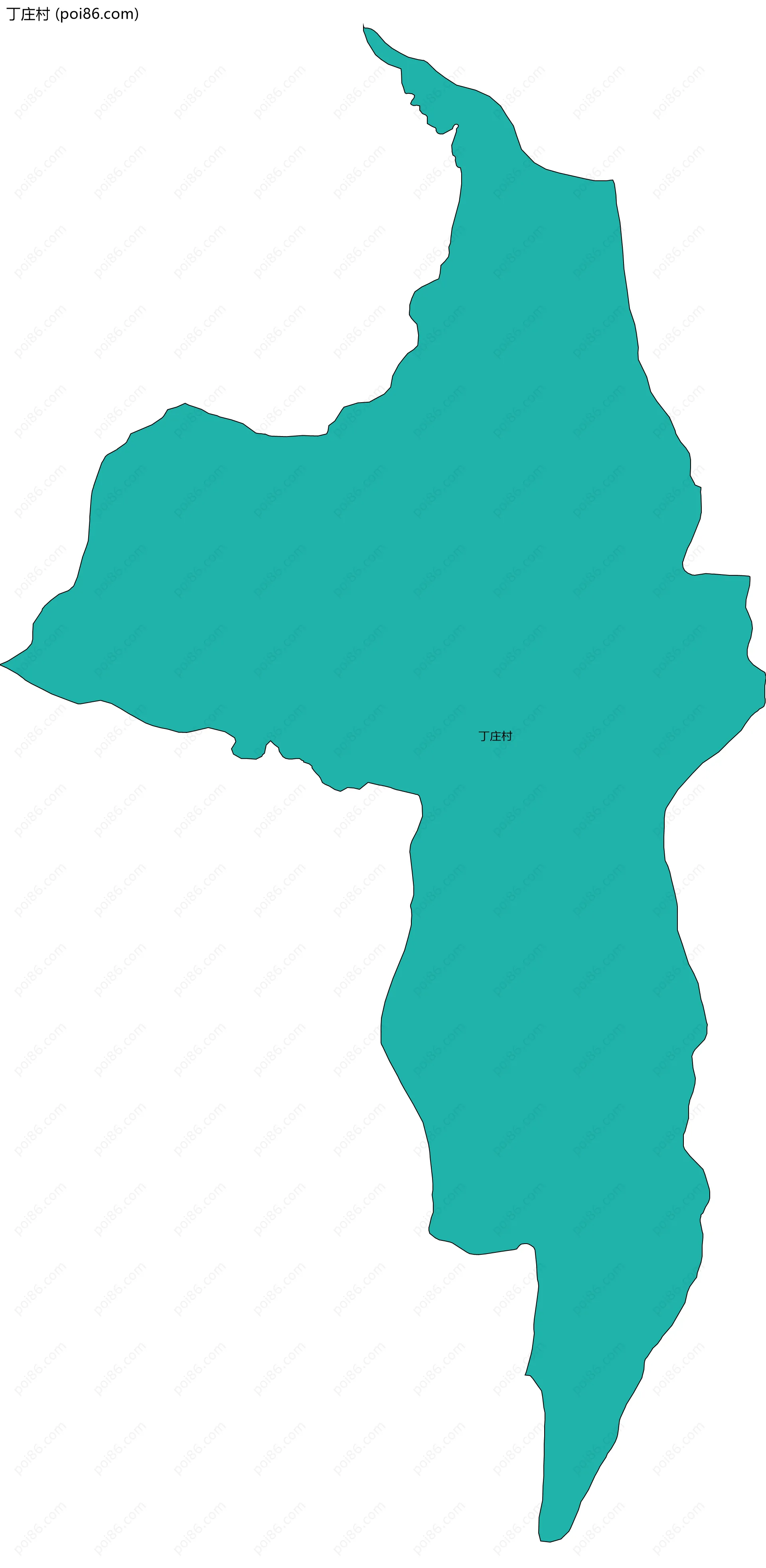 丁庄村边界地图