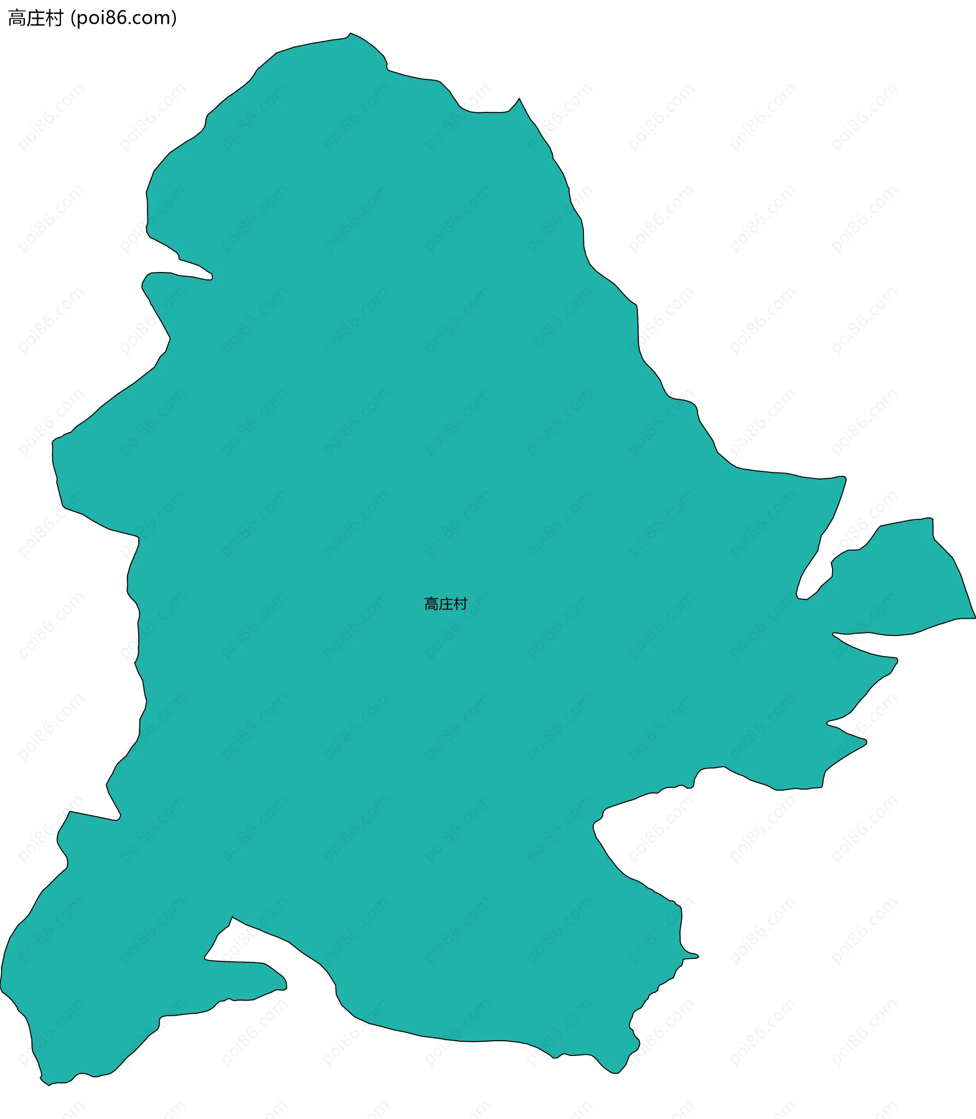 高庄村边界地图