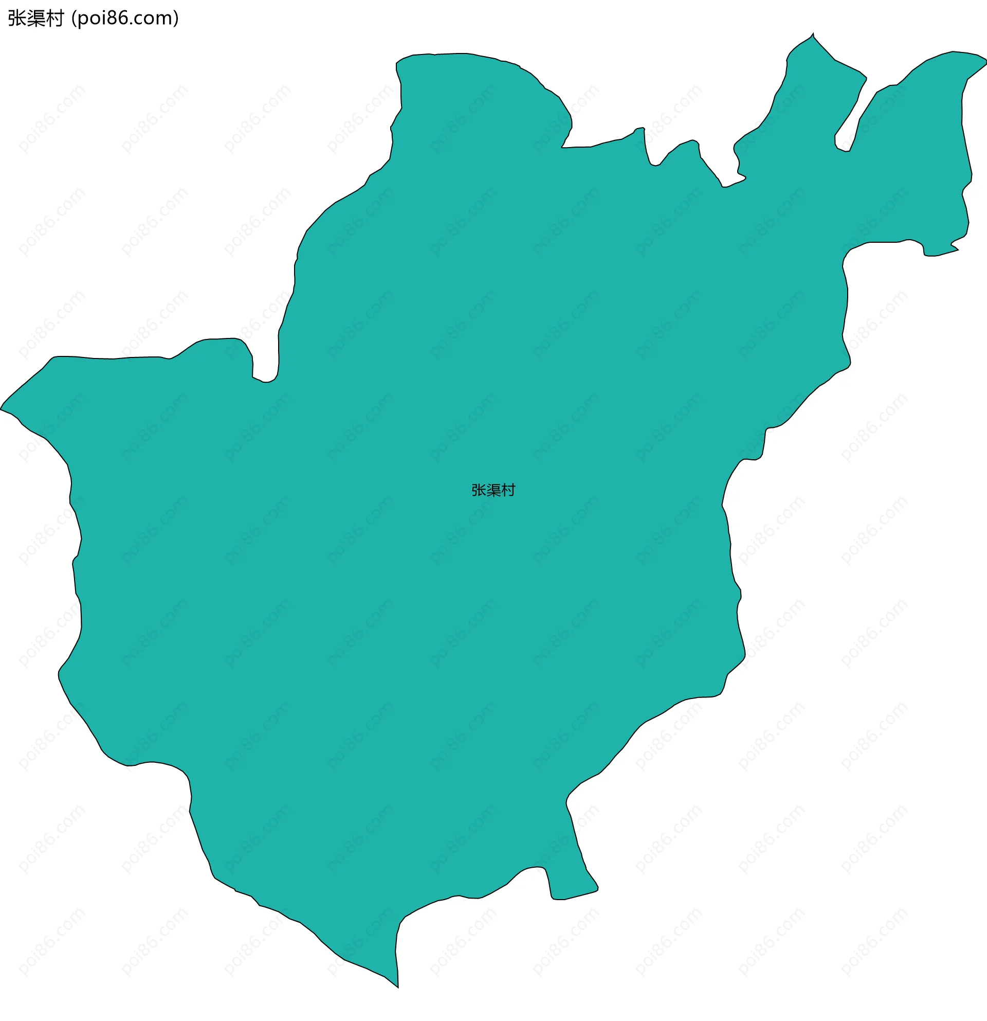 张渠村边界地图