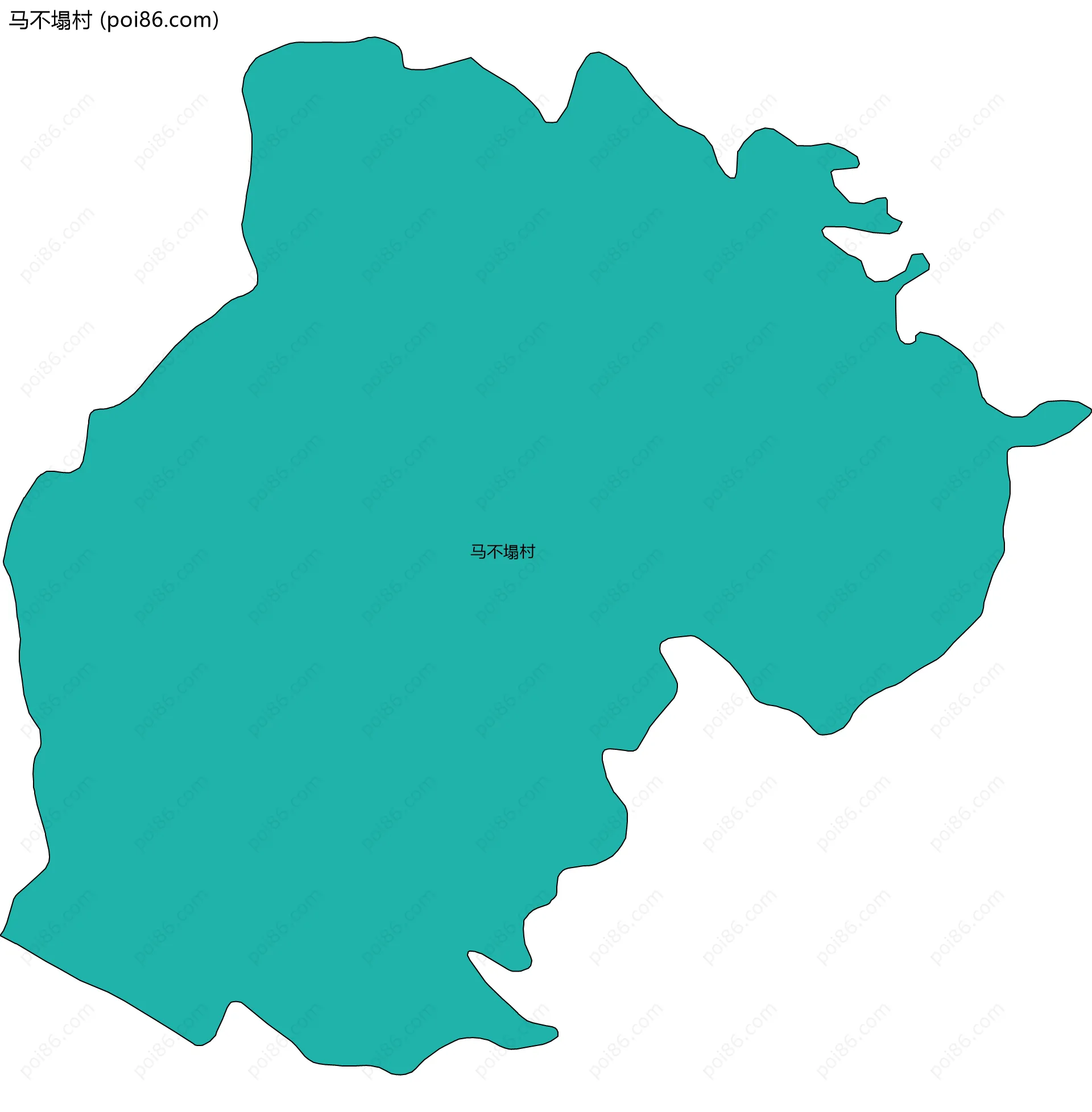 马不塌村边界地图