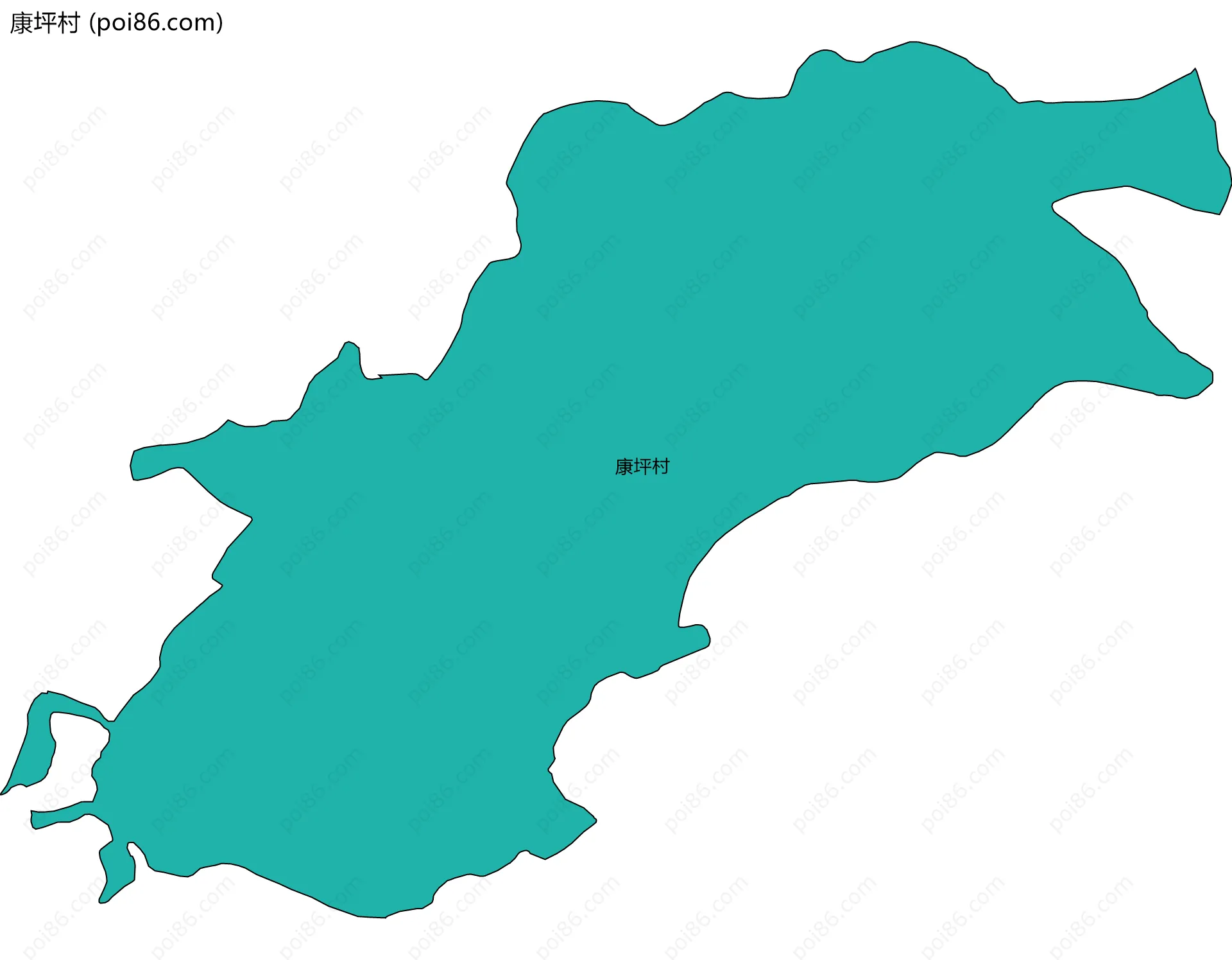康坪村边界地图