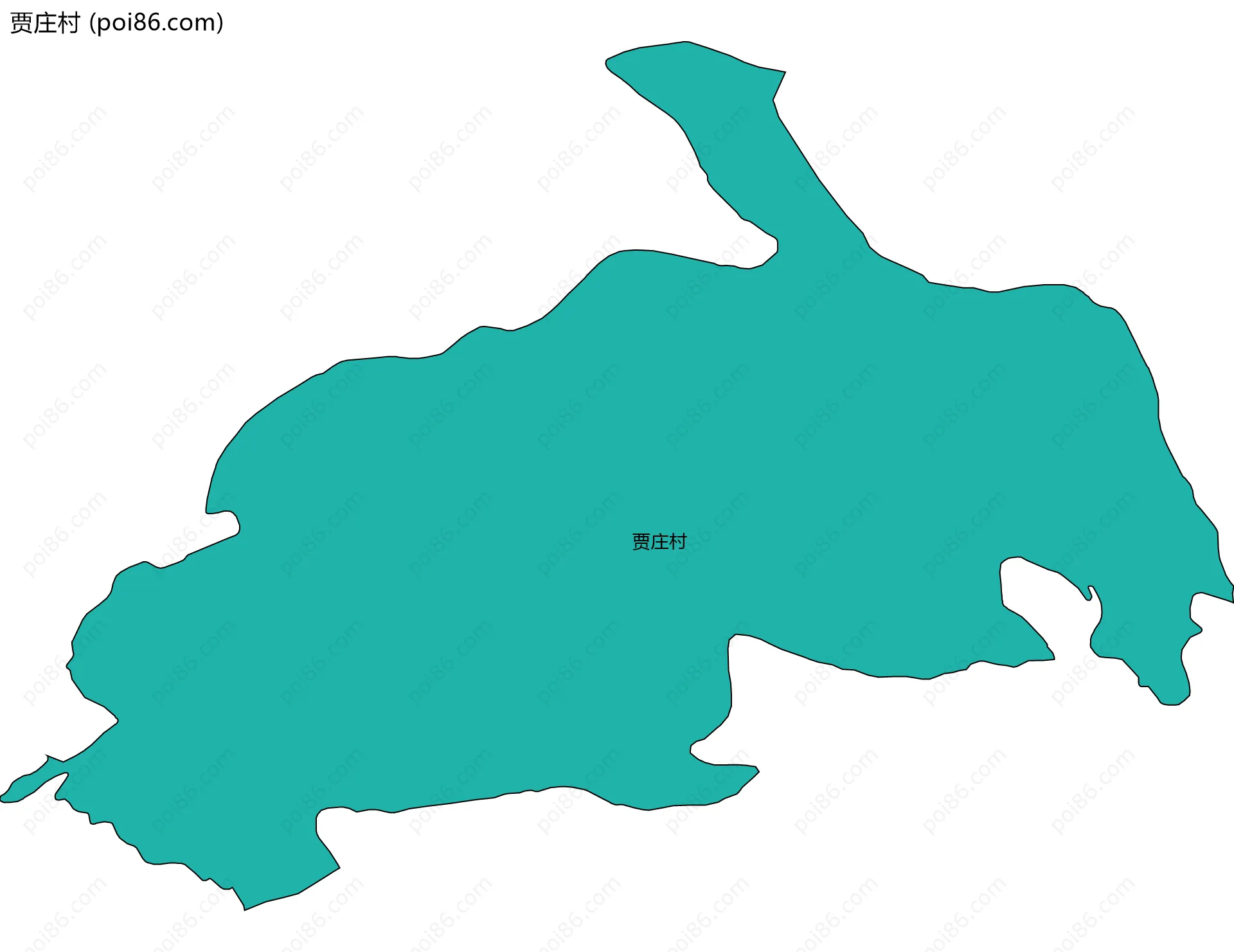 贾庄村边界地图