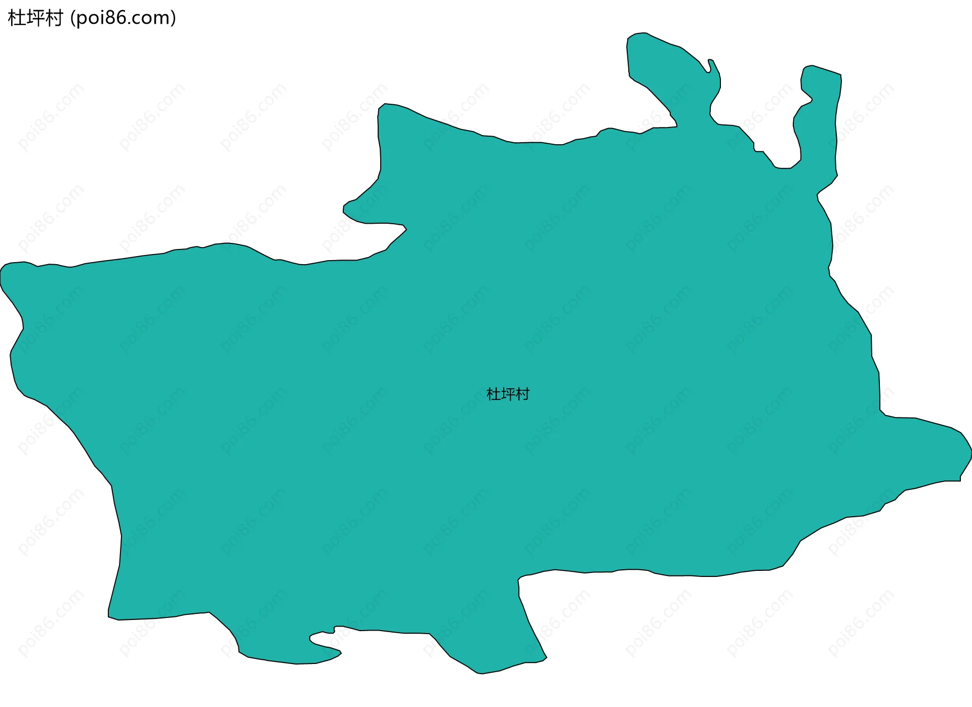 杜坪村边界地图