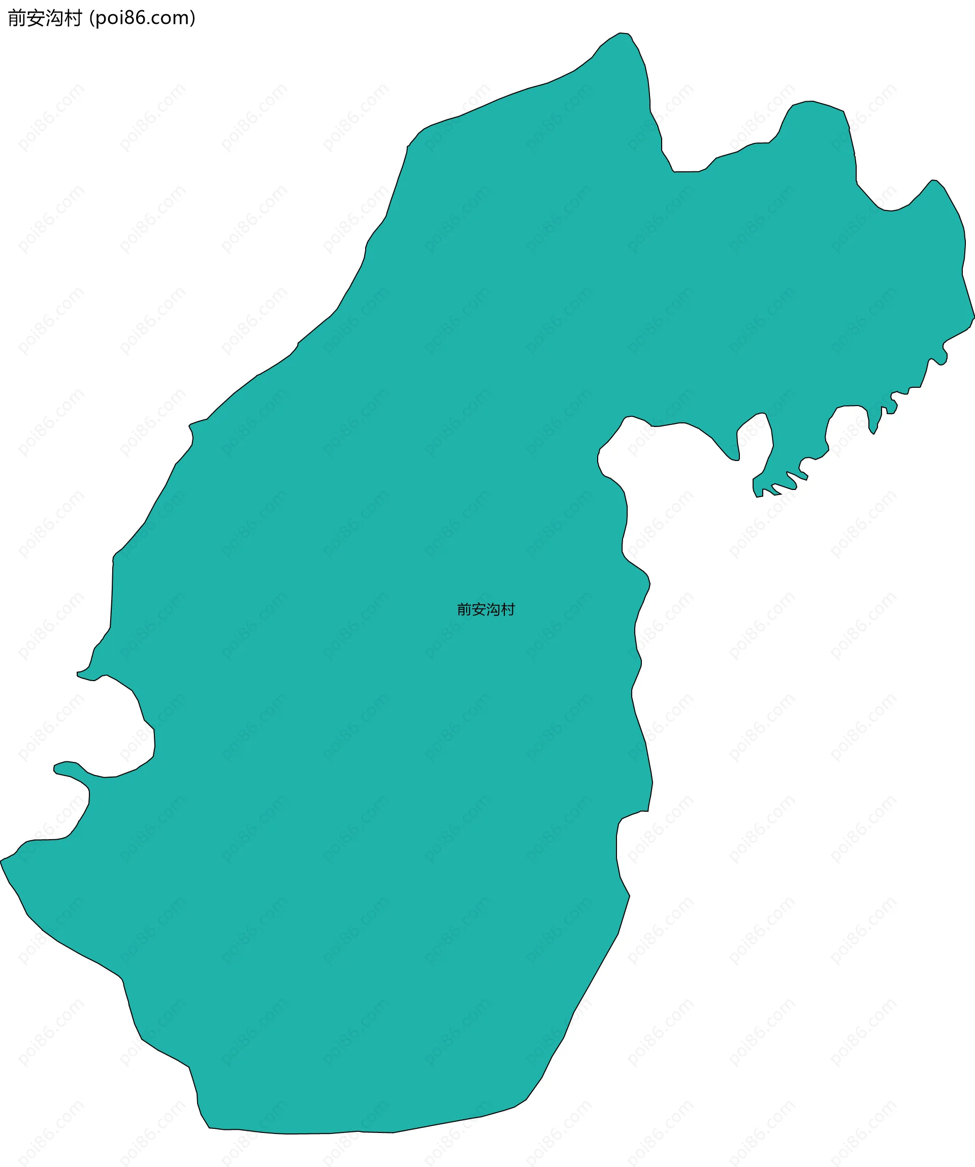 前安沟村边界地图