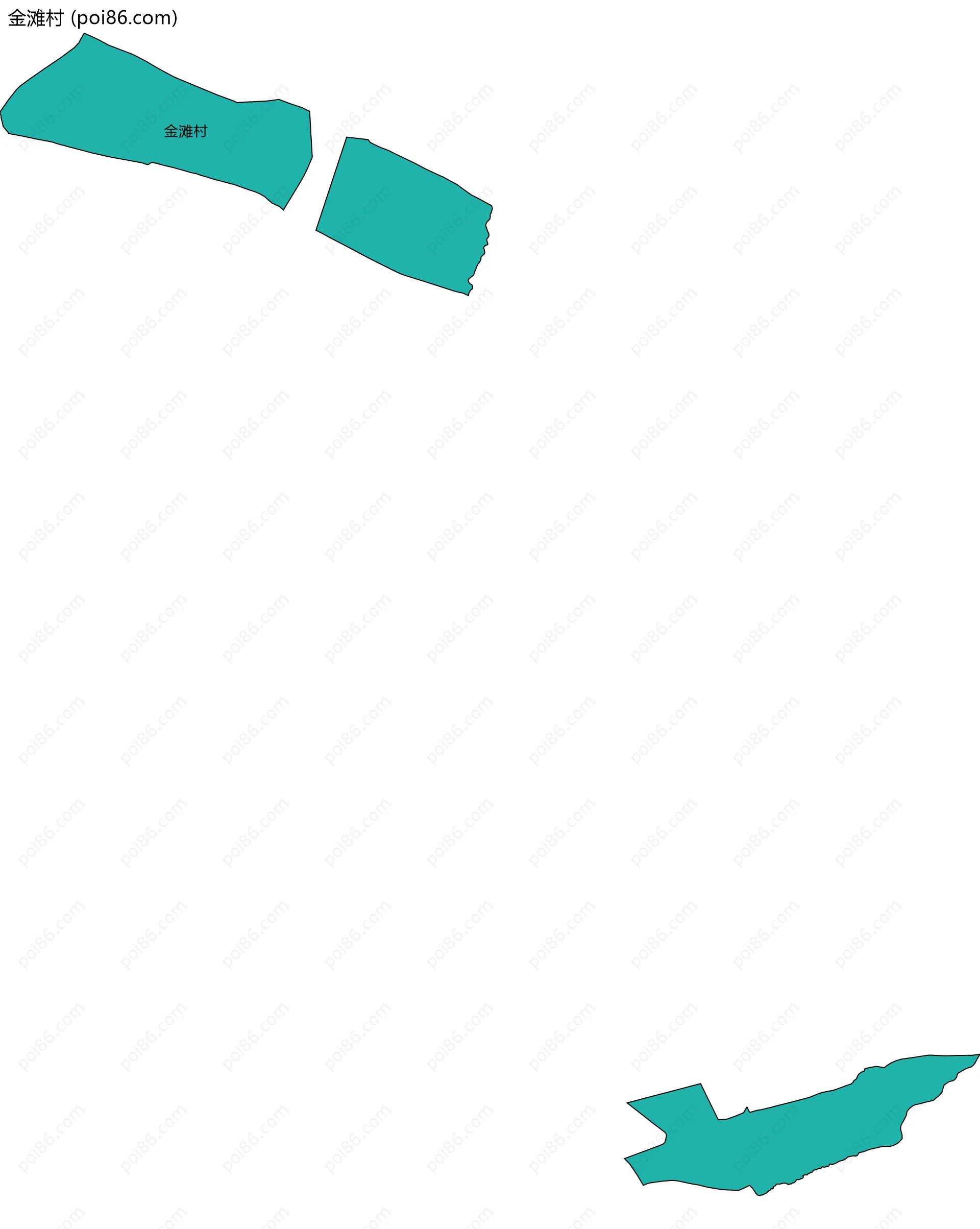 金滩村边界地图