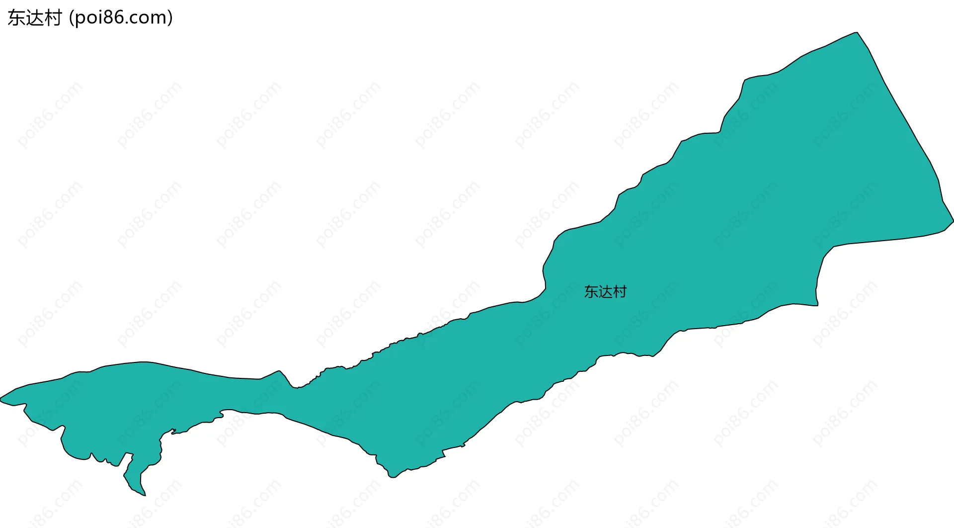 东达村边界地图