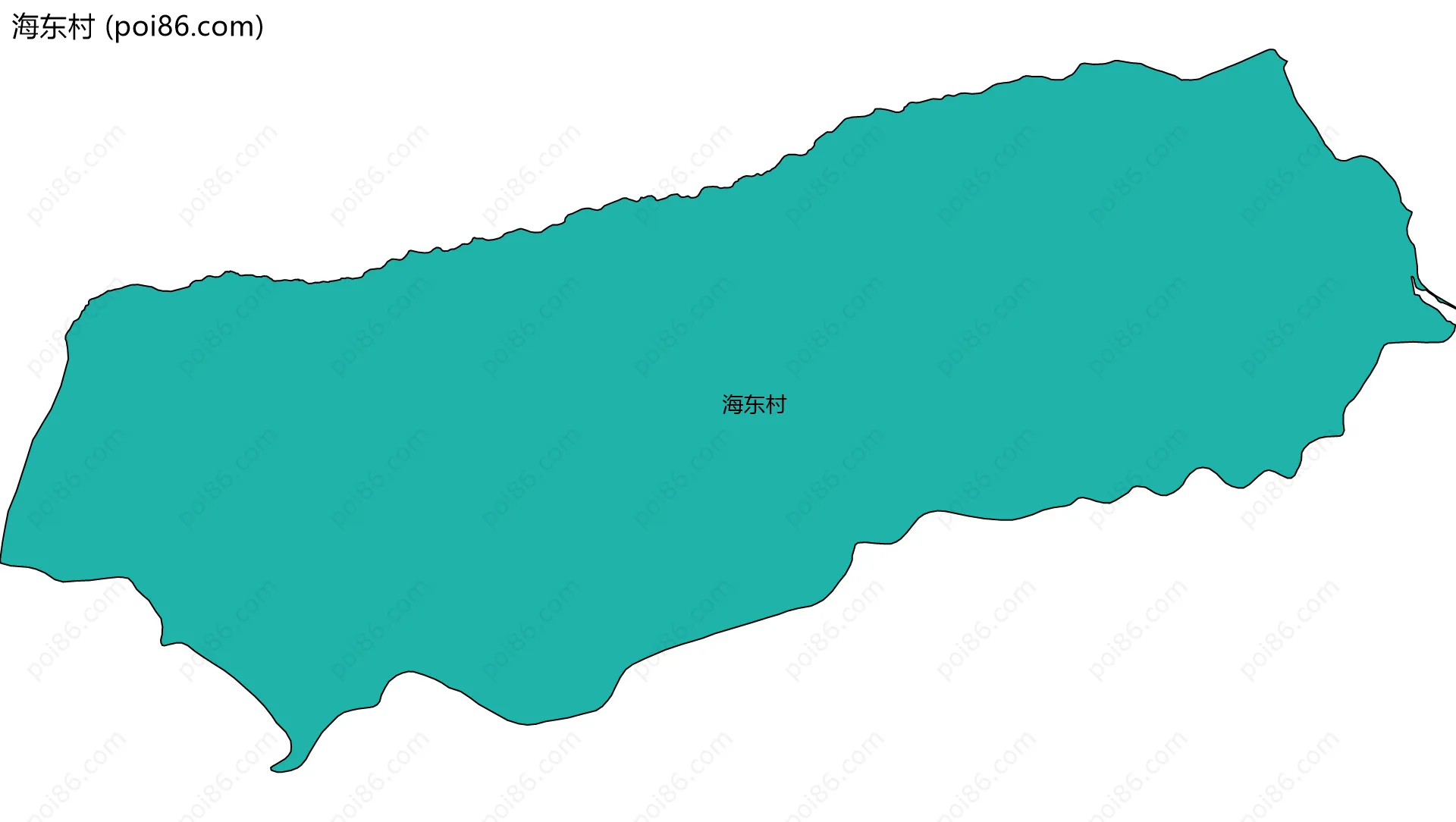 海东村边界地图