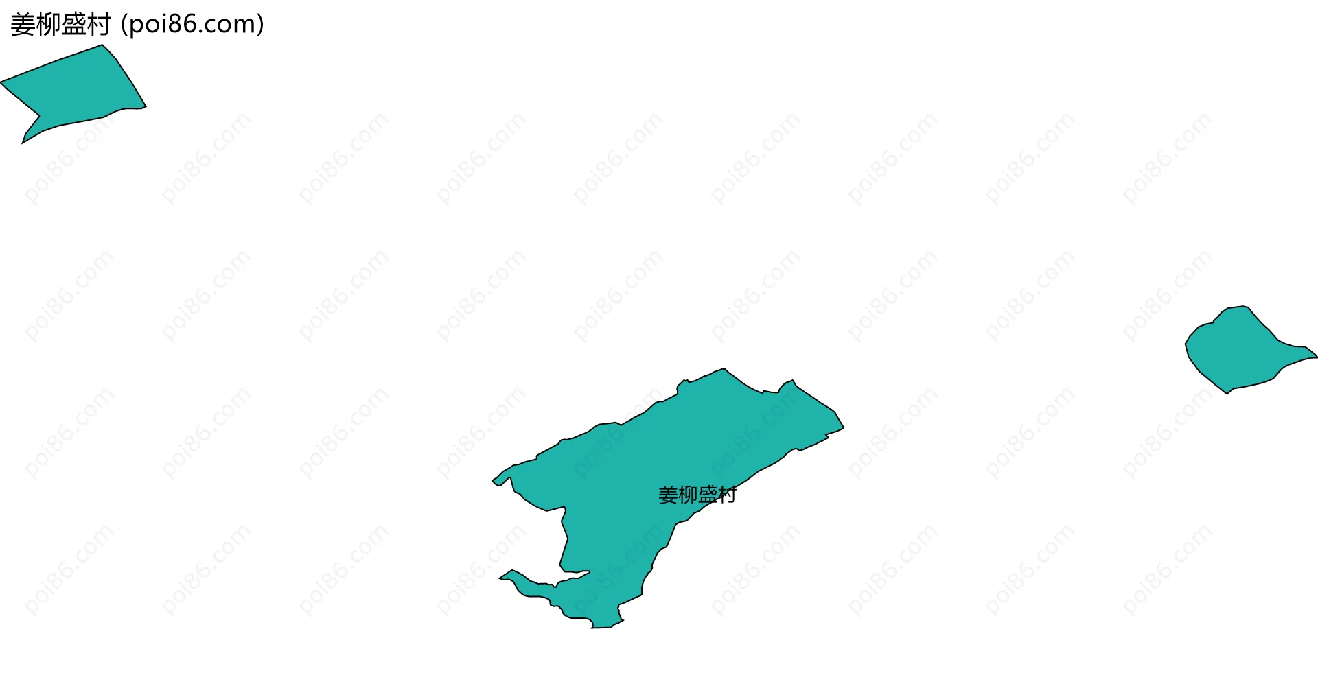 姜柳盛村边界地图