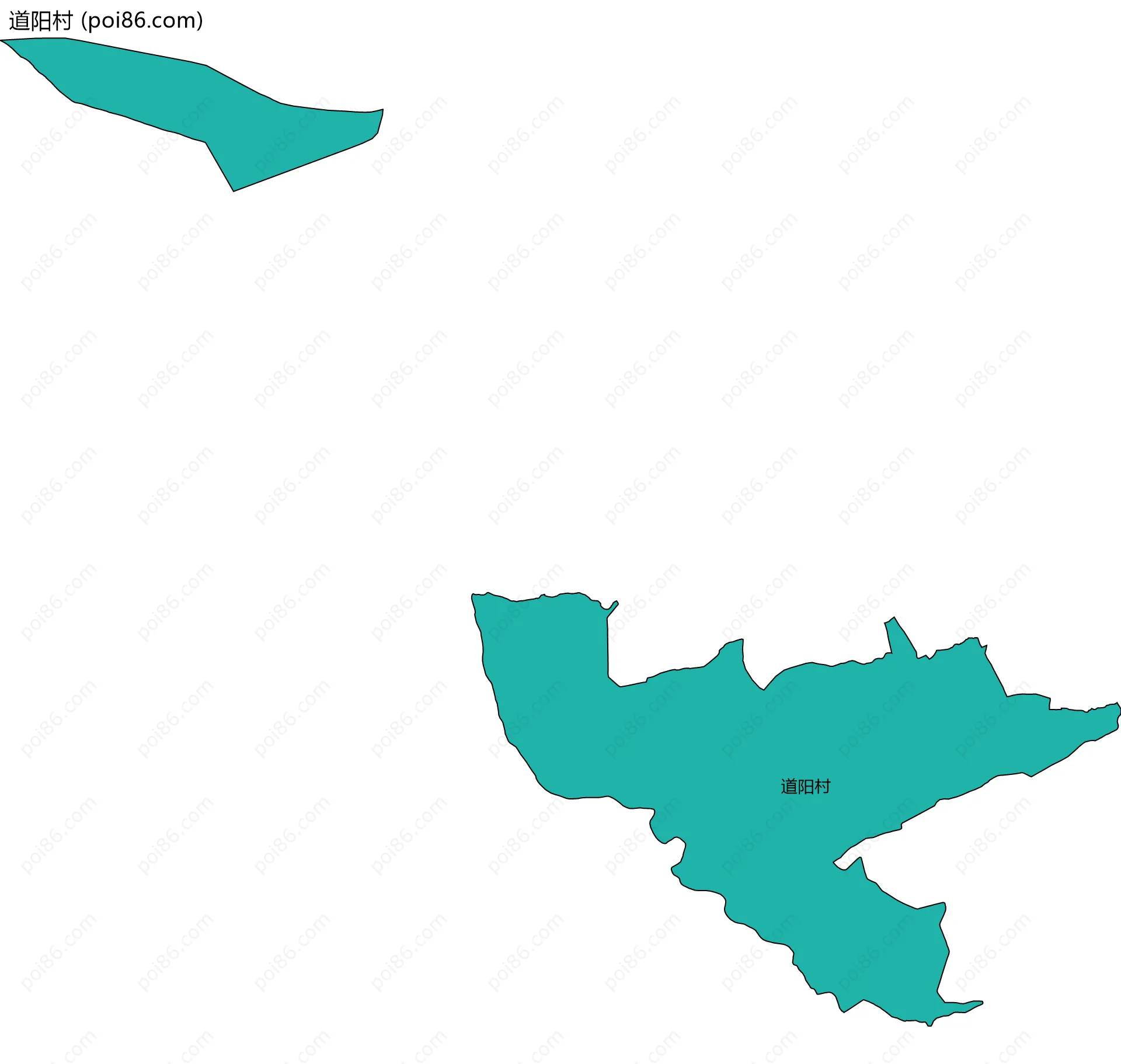 道阳村边界地图