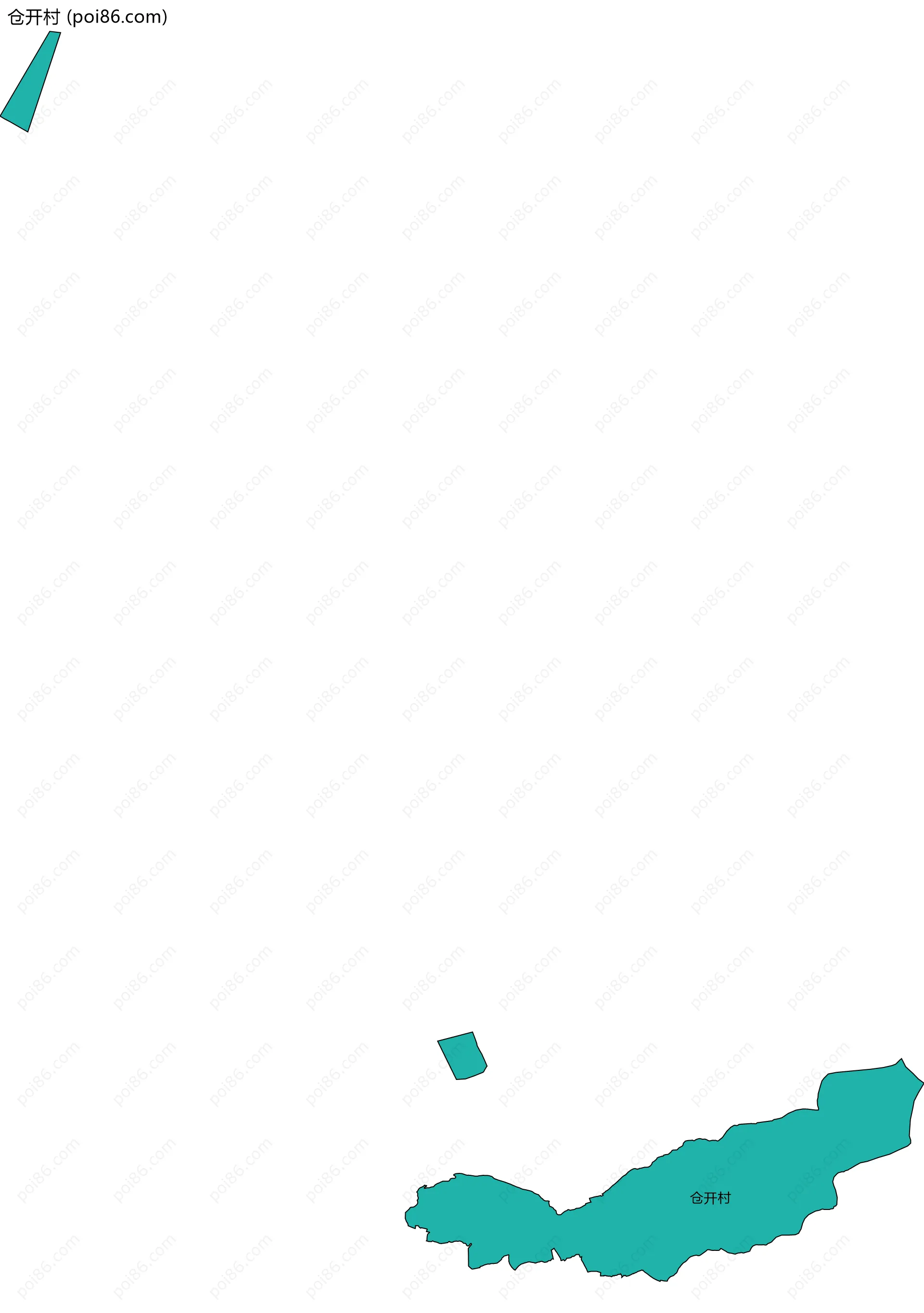 仓开村边界地图