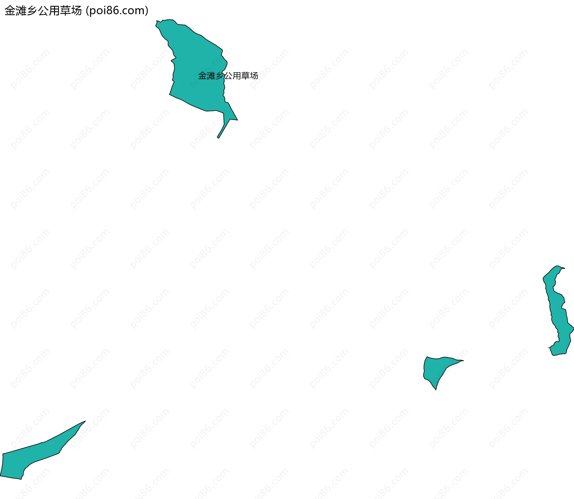 金滩乡公用草场边界地图