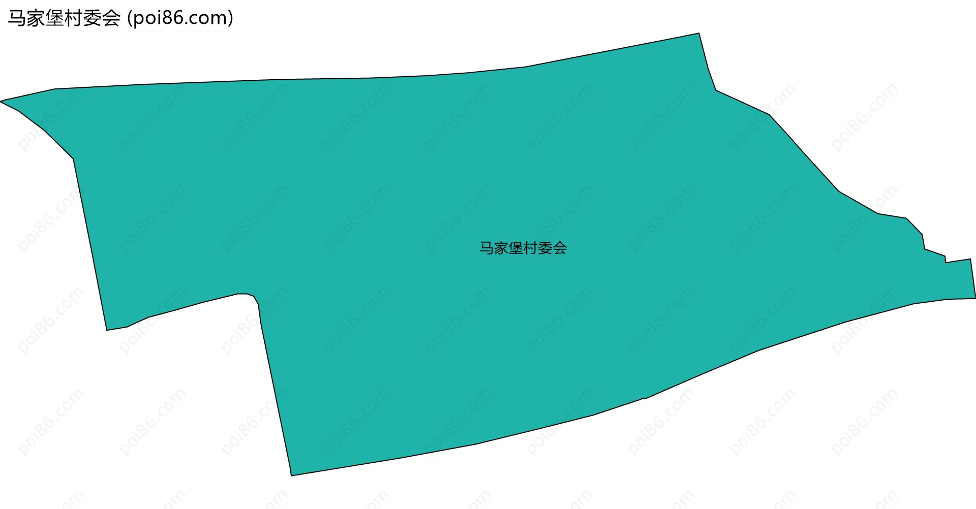 马家堡村委会边界地图