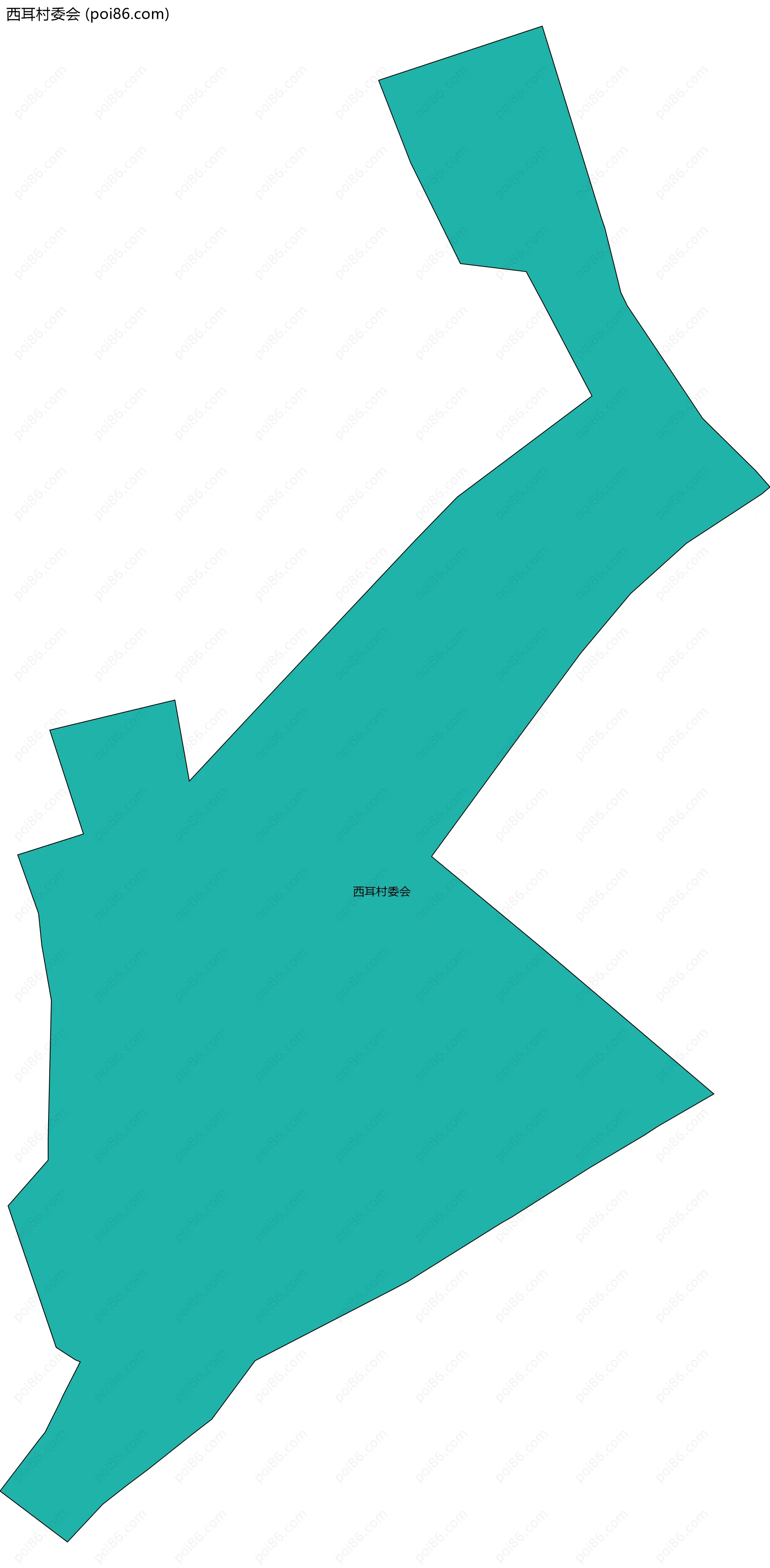 西耳村委会边界地图