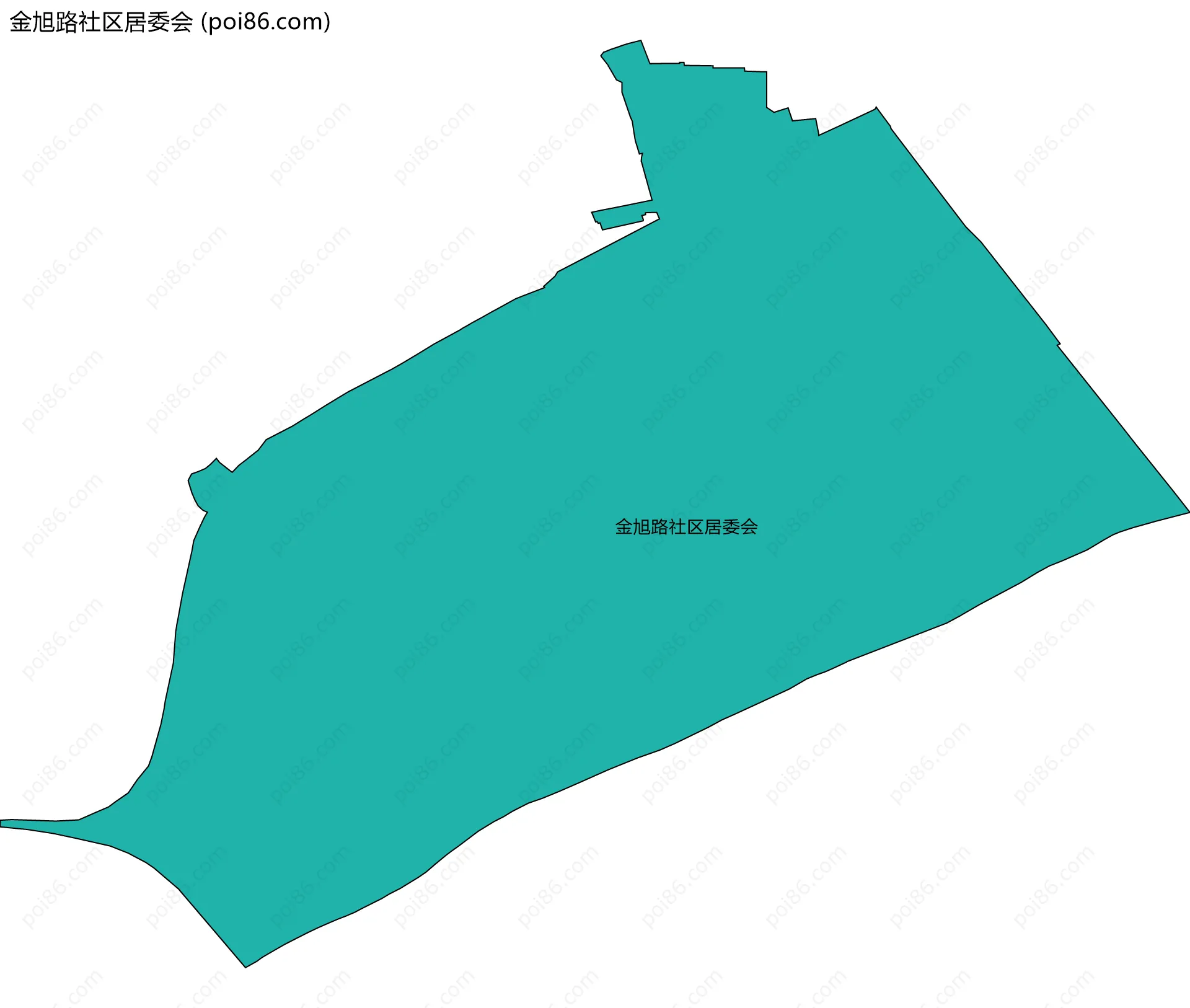 金旭路社区居委会边界地图