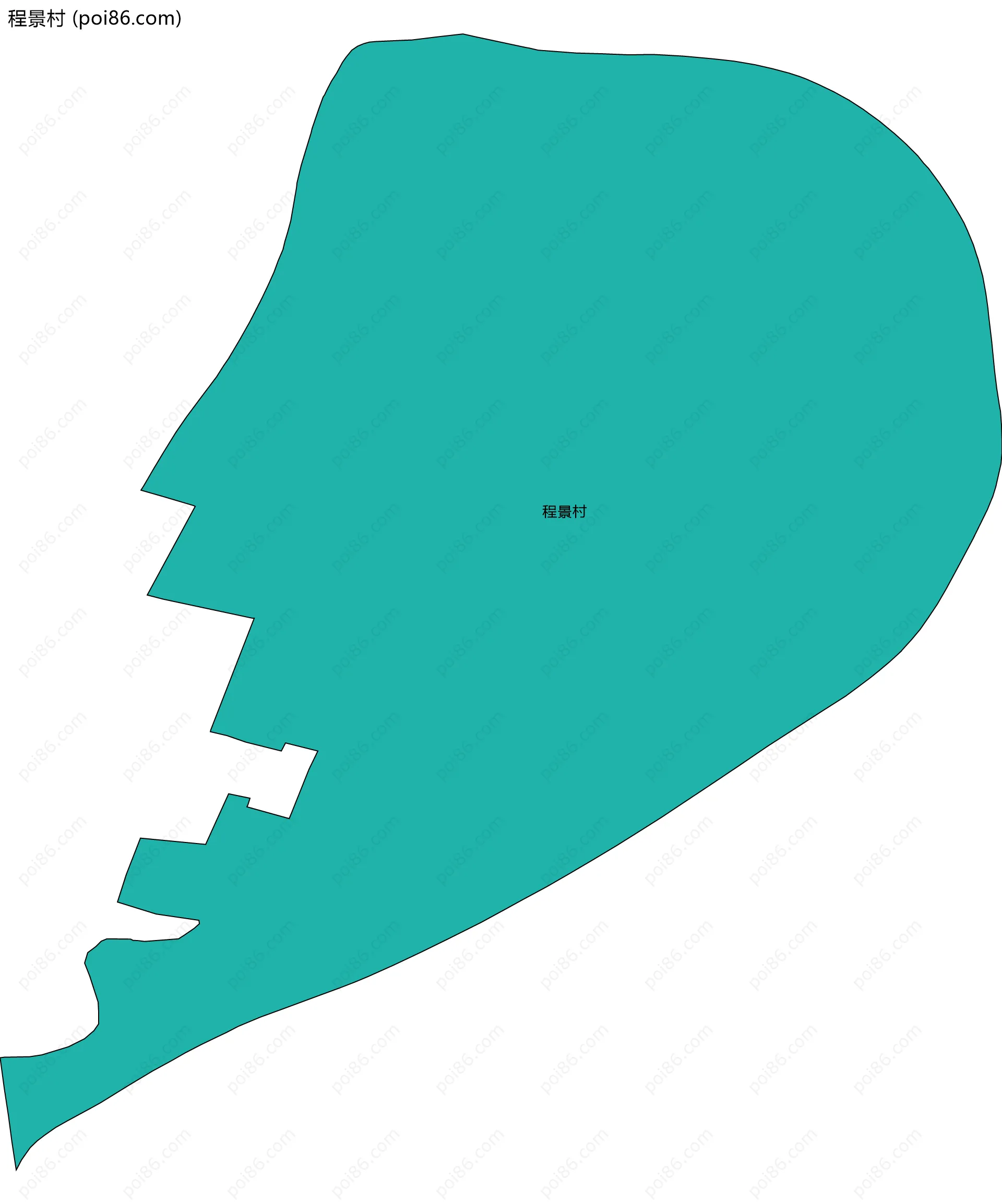 程景村边界地图