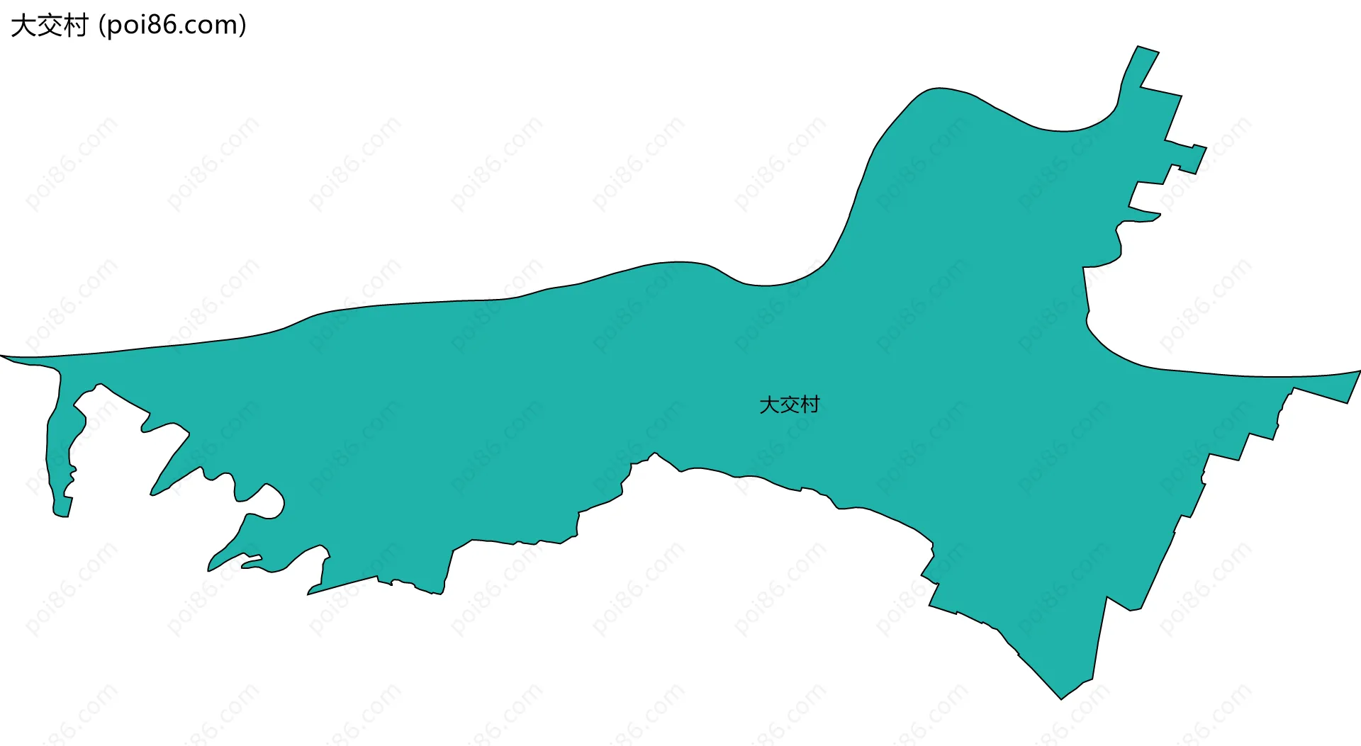 大交村边界地图