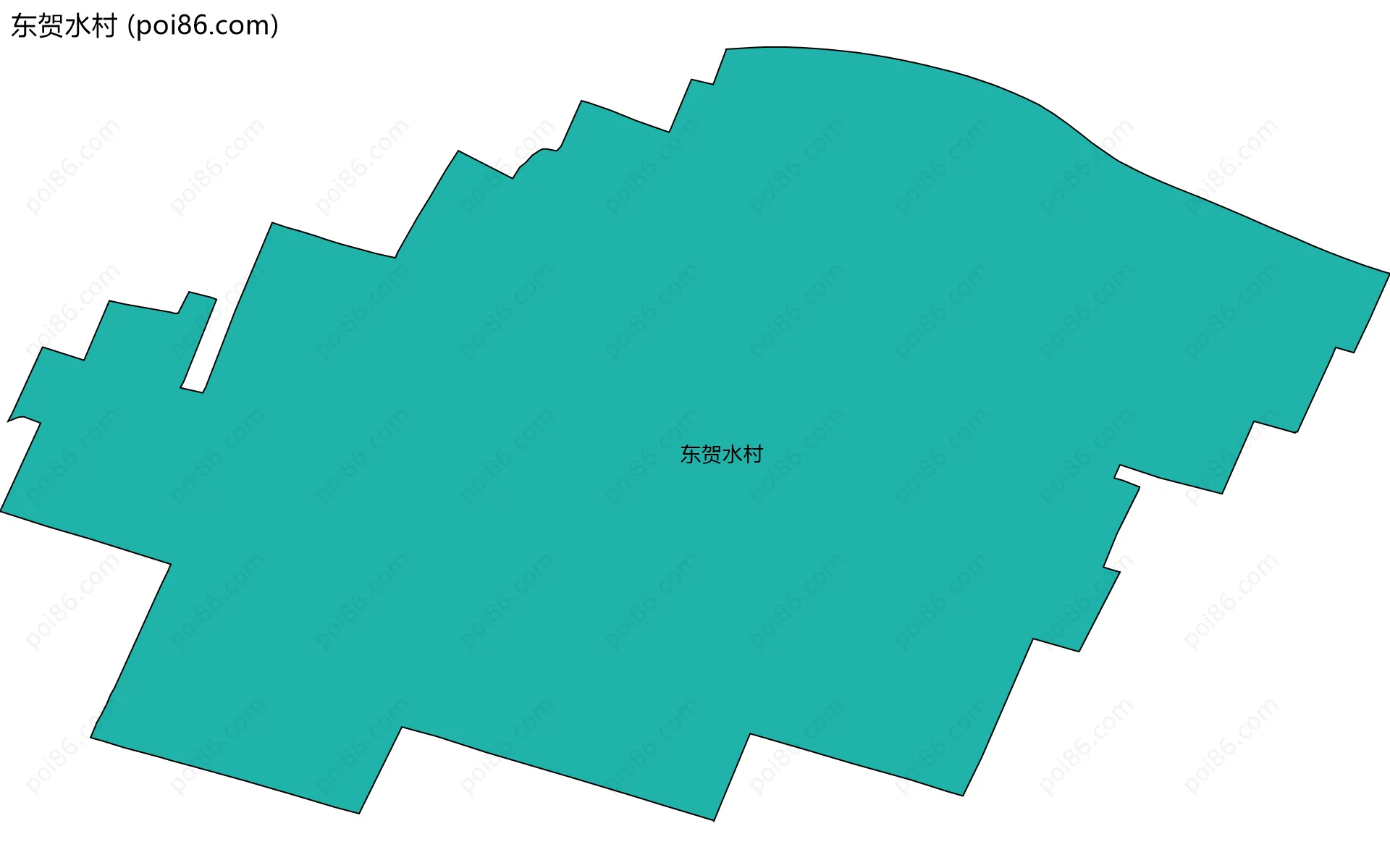 东贺水村边界地图