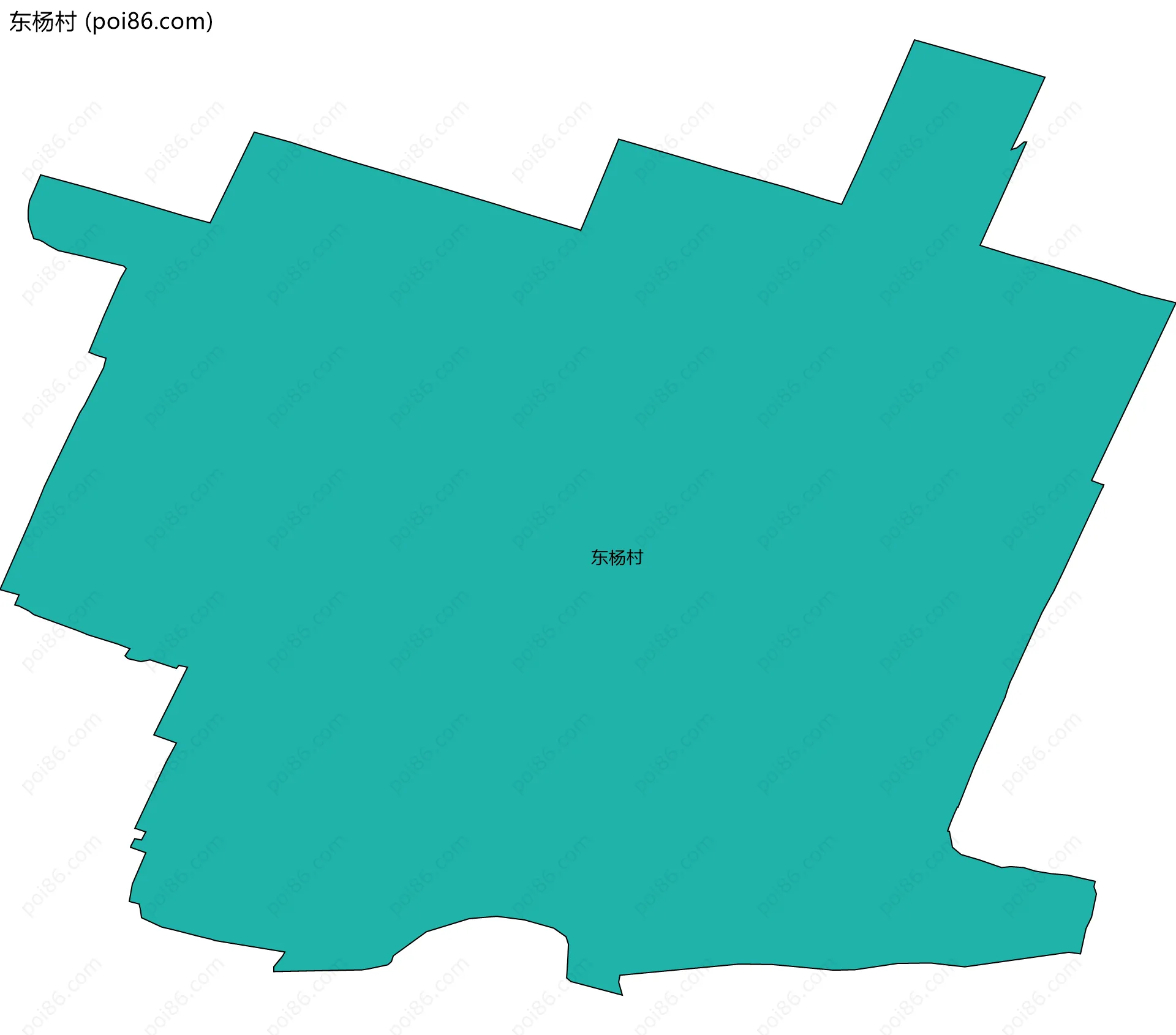 东杨村边界地图