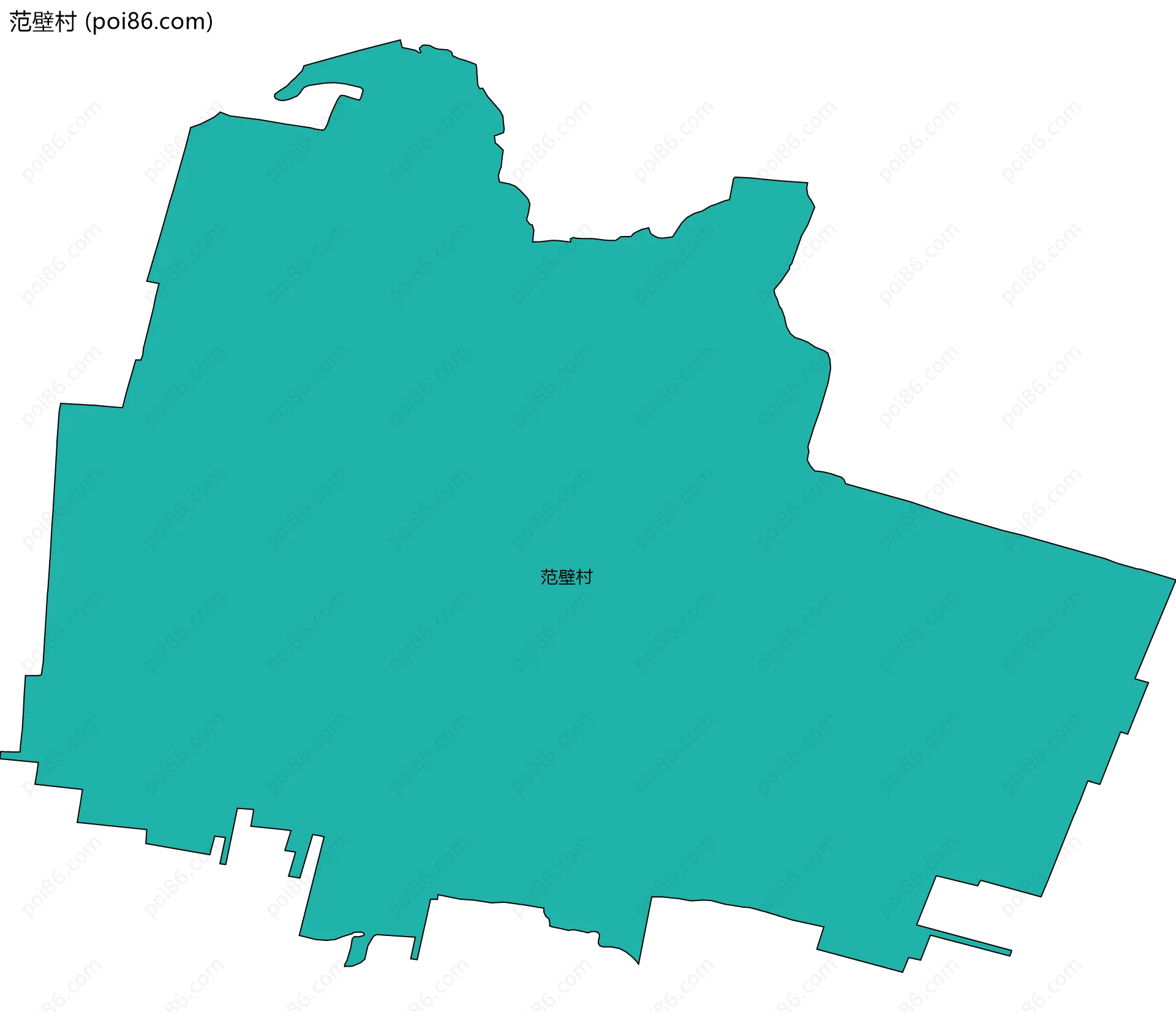 范壁村边界地图