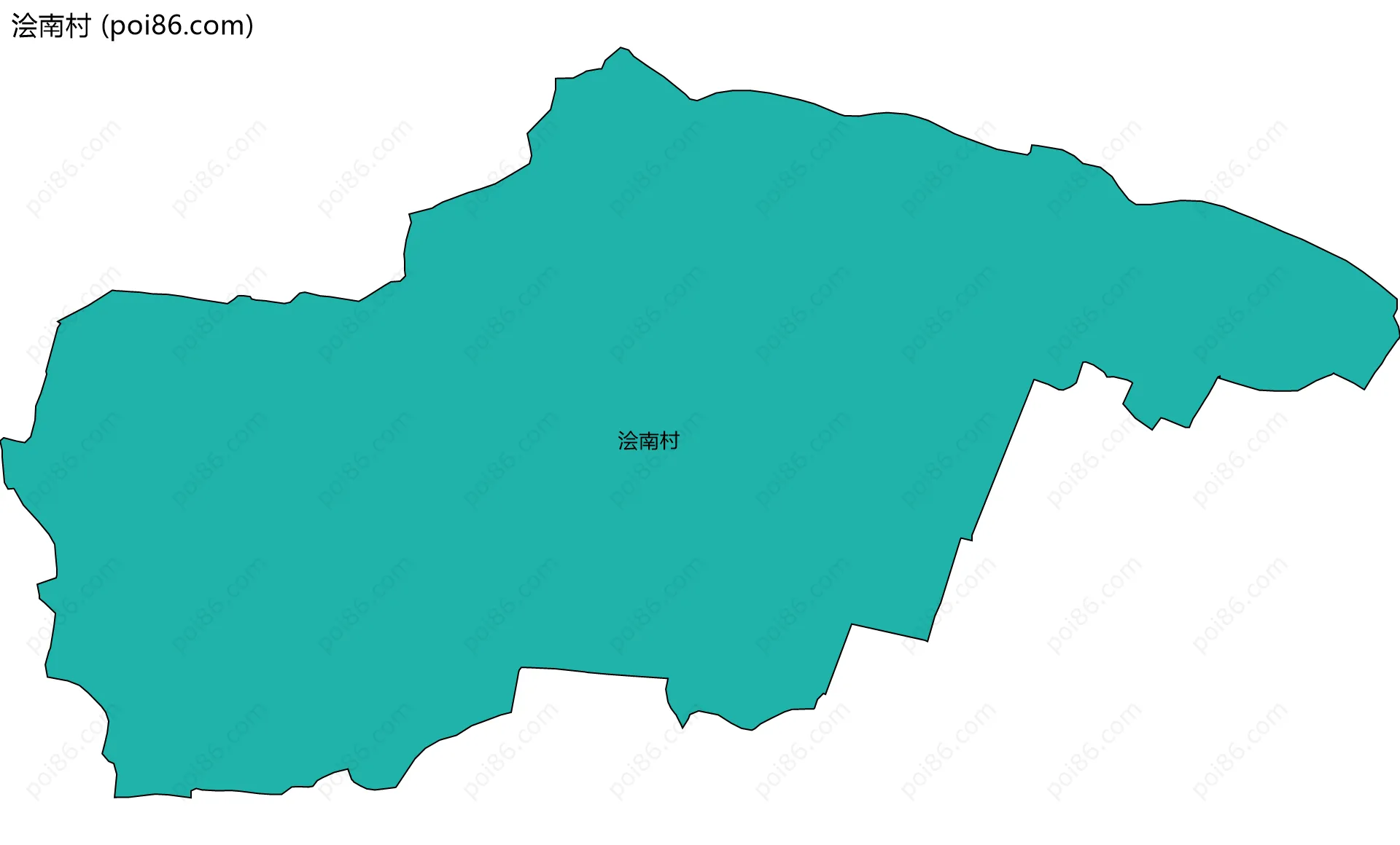 浍南村边界地图