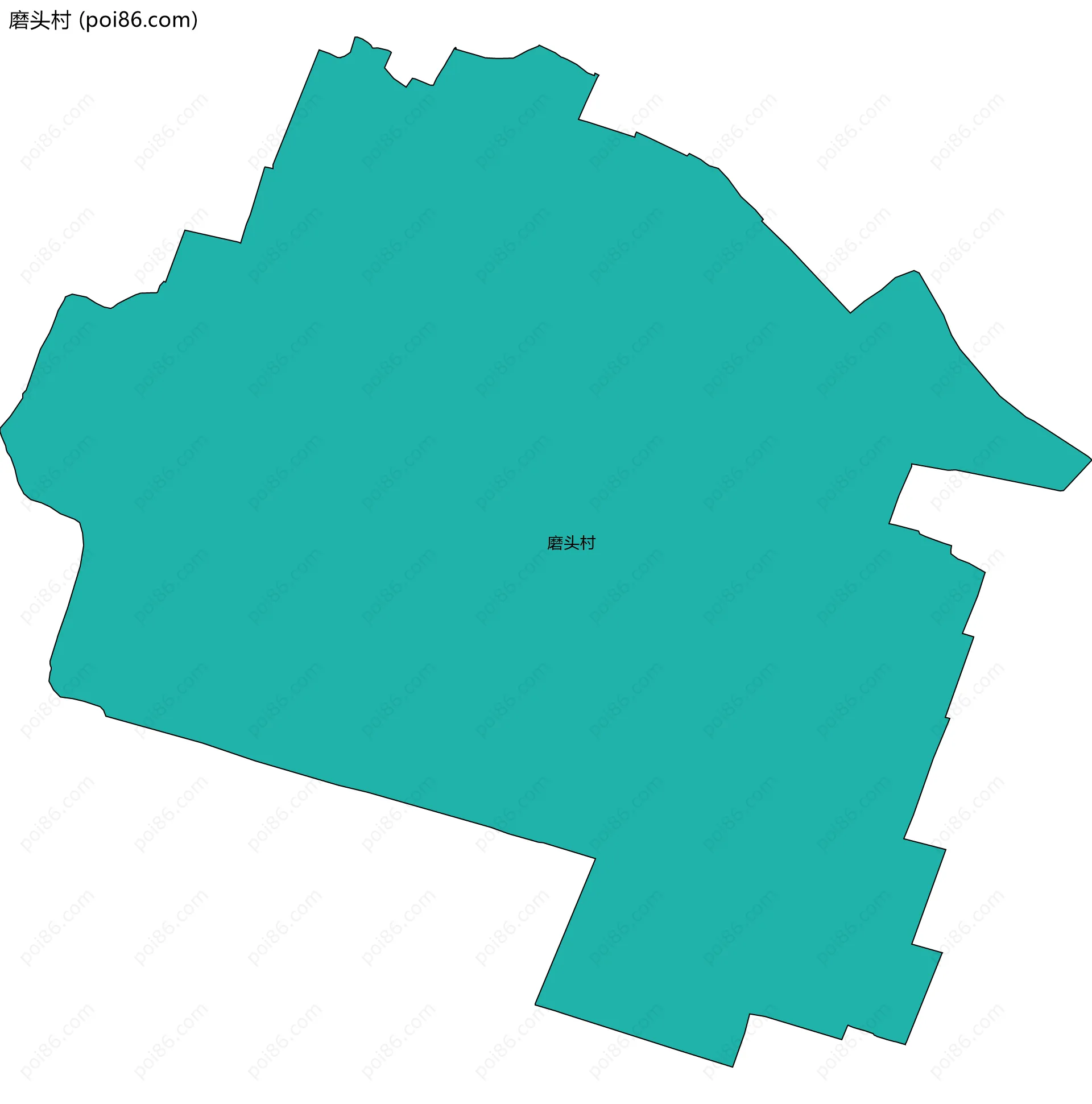 磨头村边界地图